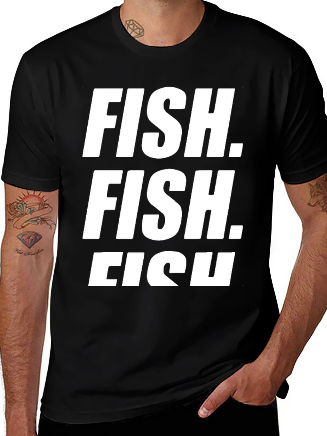 FISH. T-Shirt - Funny Sarcastic Graphic Tee