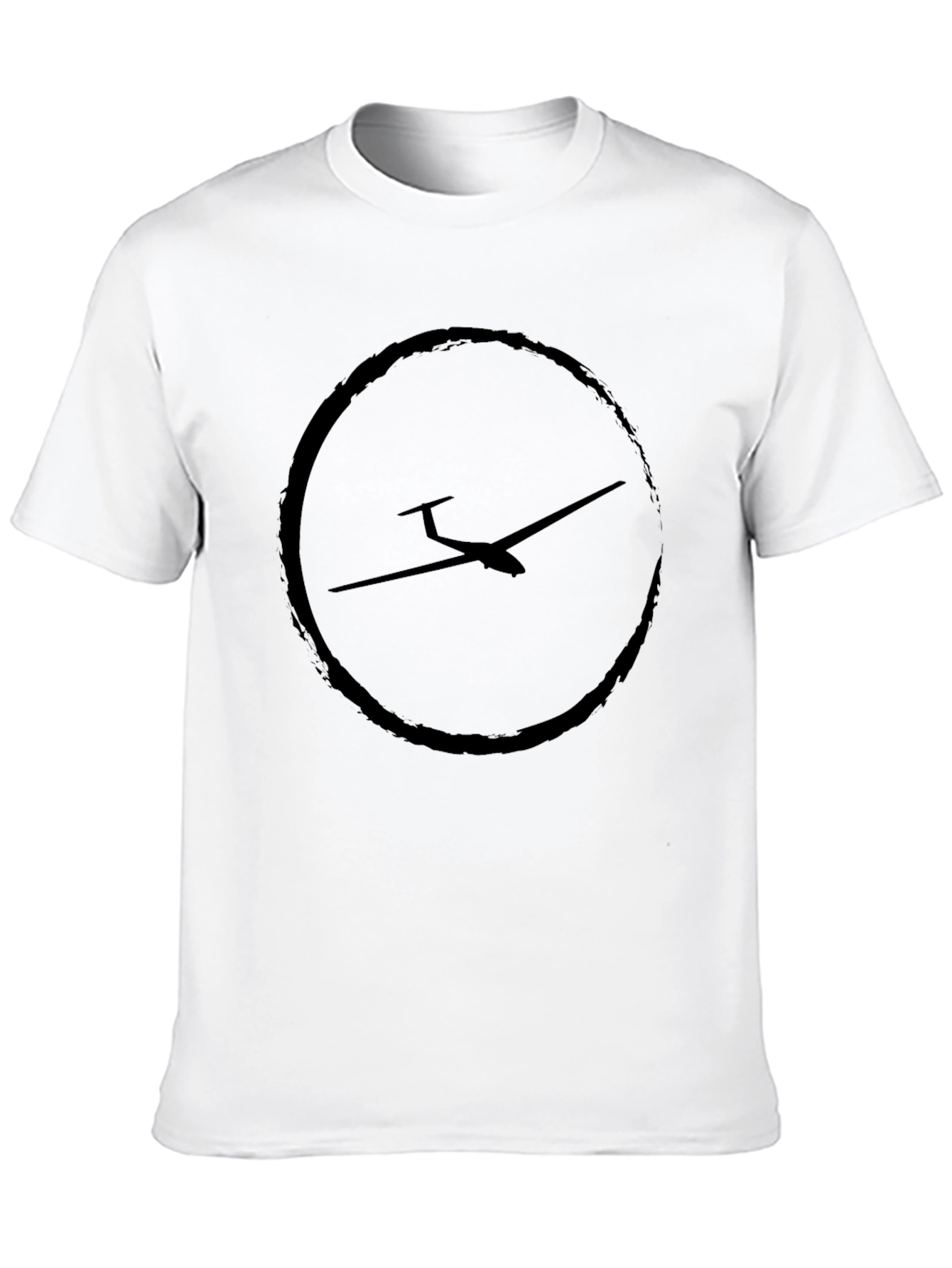 Black Glider Plane T-Shirt