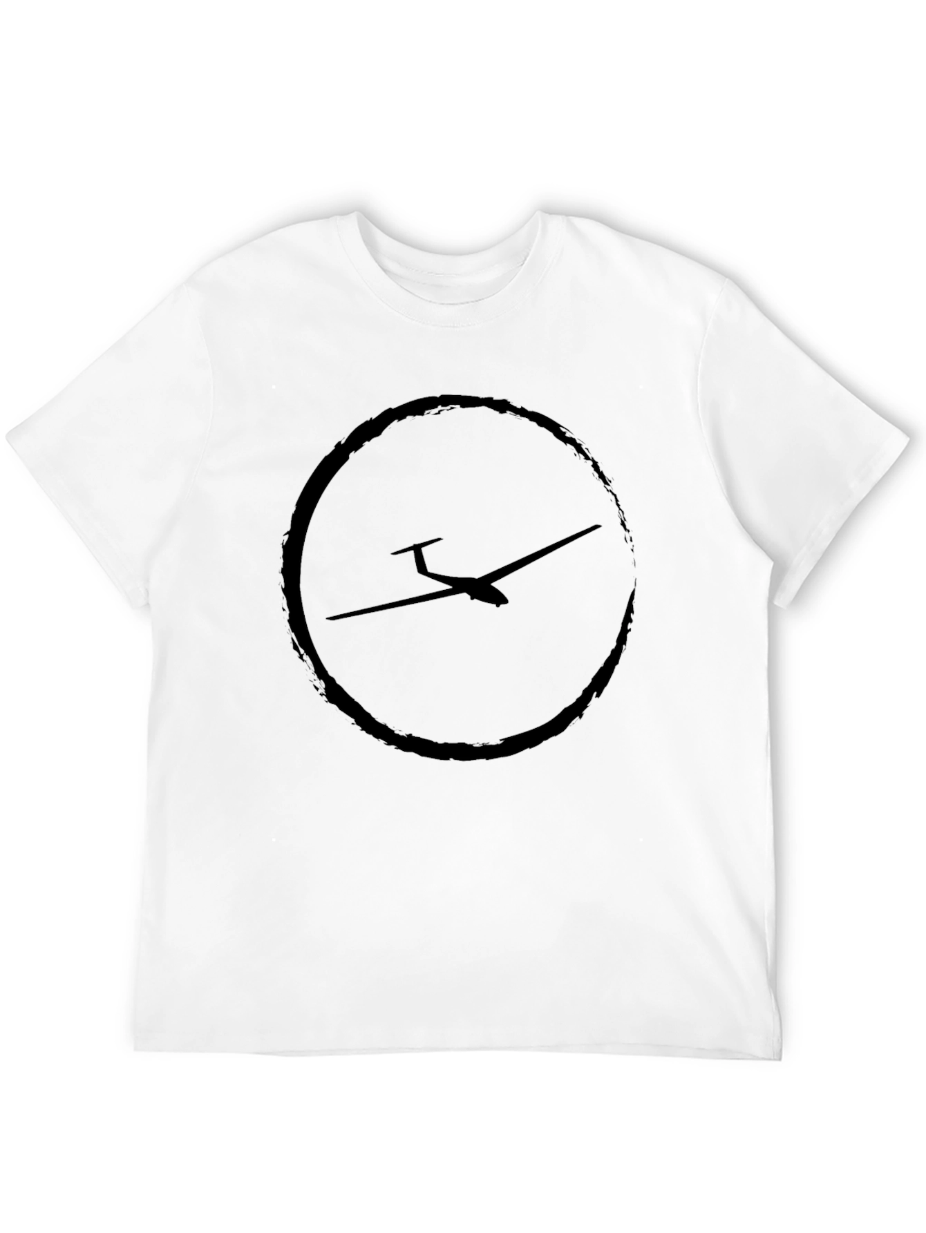 Black Glider Plane T-Shirt