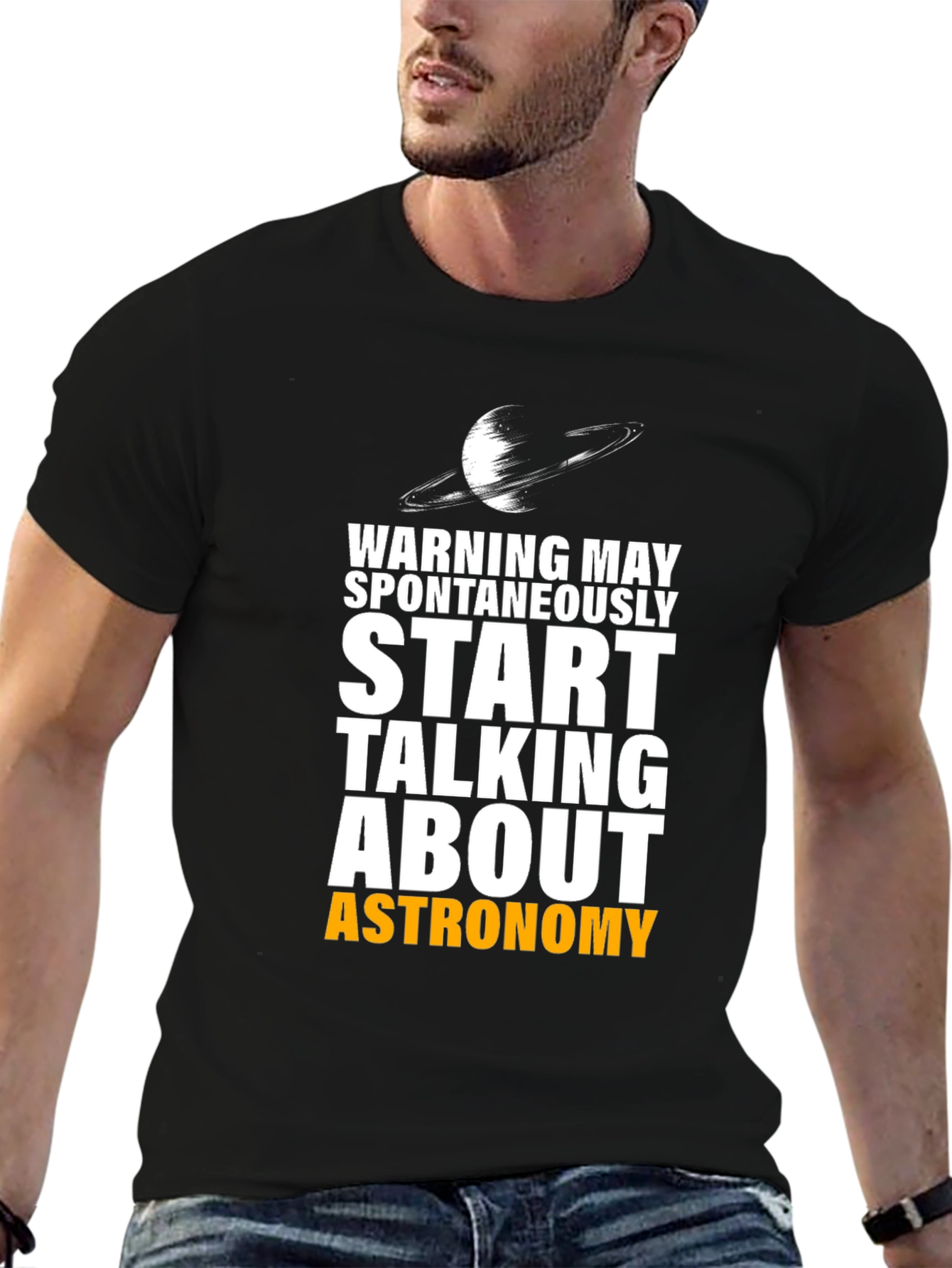 Astronomy T-Shirt: Warning May Spontaneously Talk