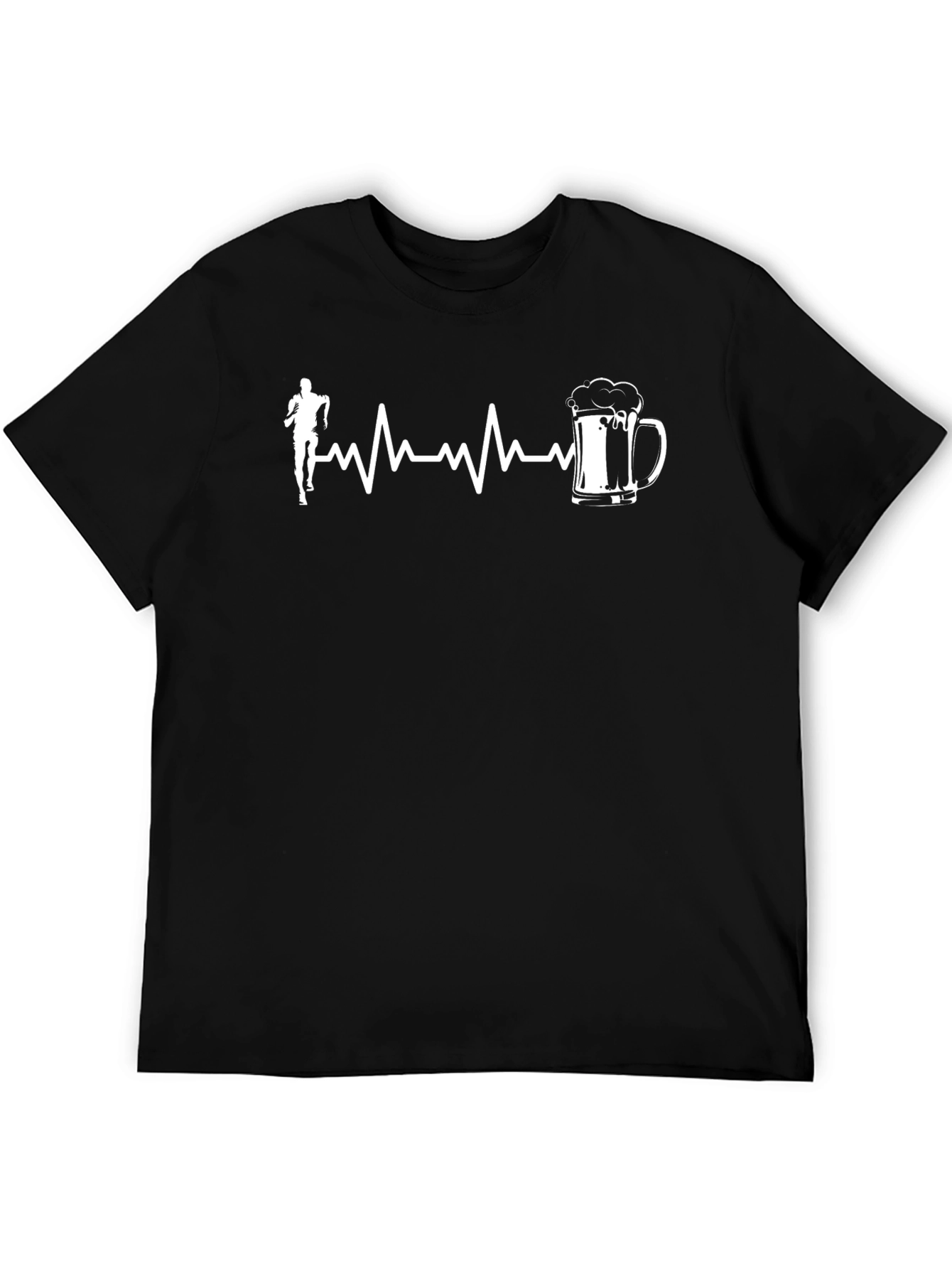 Runner & Beer Heartbeat T-Shirt