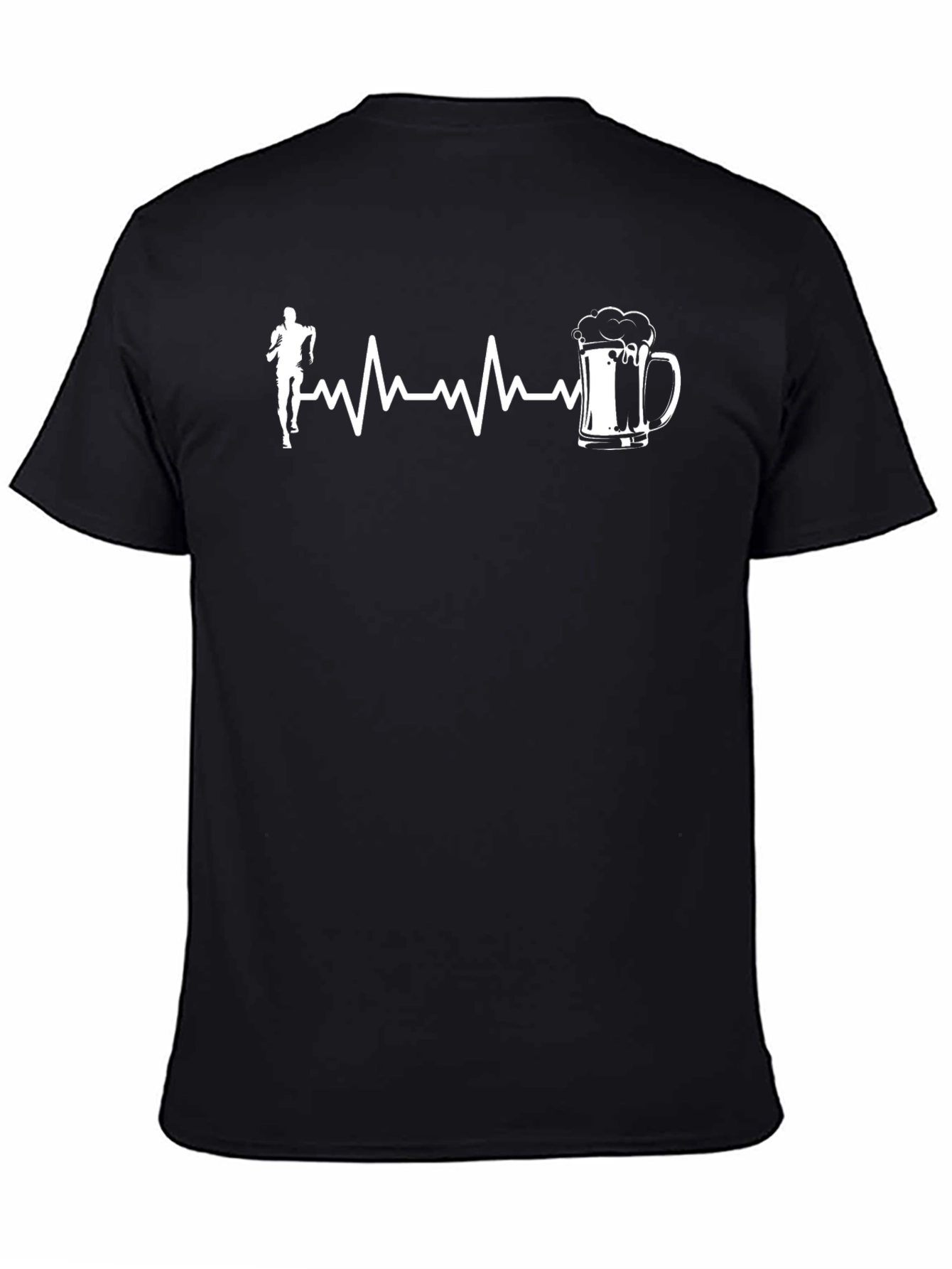 Runner & Beer Heartbeat T-Shirt