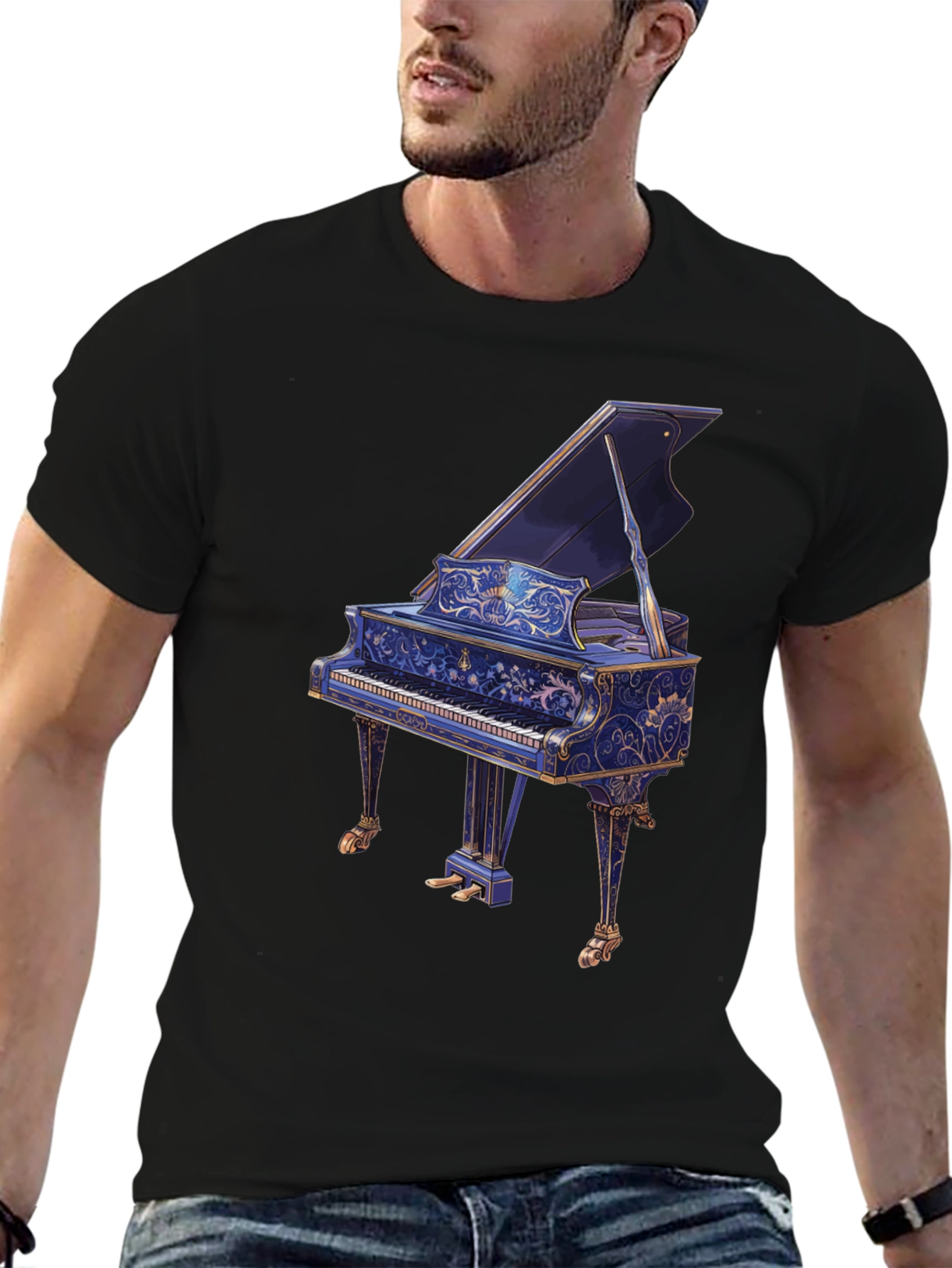 Grand Piano T-Shirt - Musicians Style
