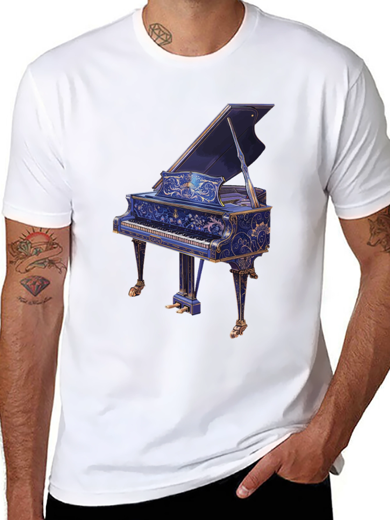 Grand Piano T-Shirt - Musicians Style