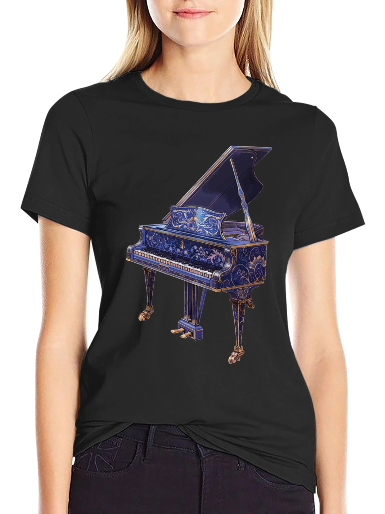 Grand Piano T-Shirt - Musicians Style