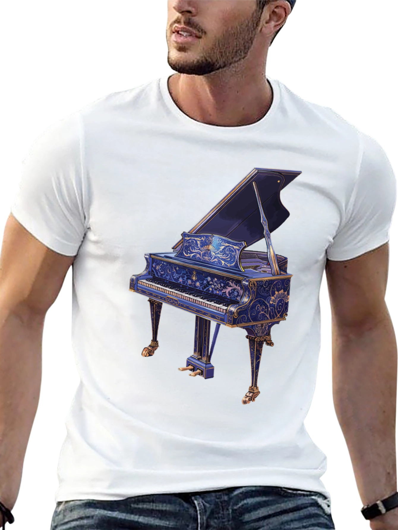 Grand Piano T-Shirt - Musicians Style