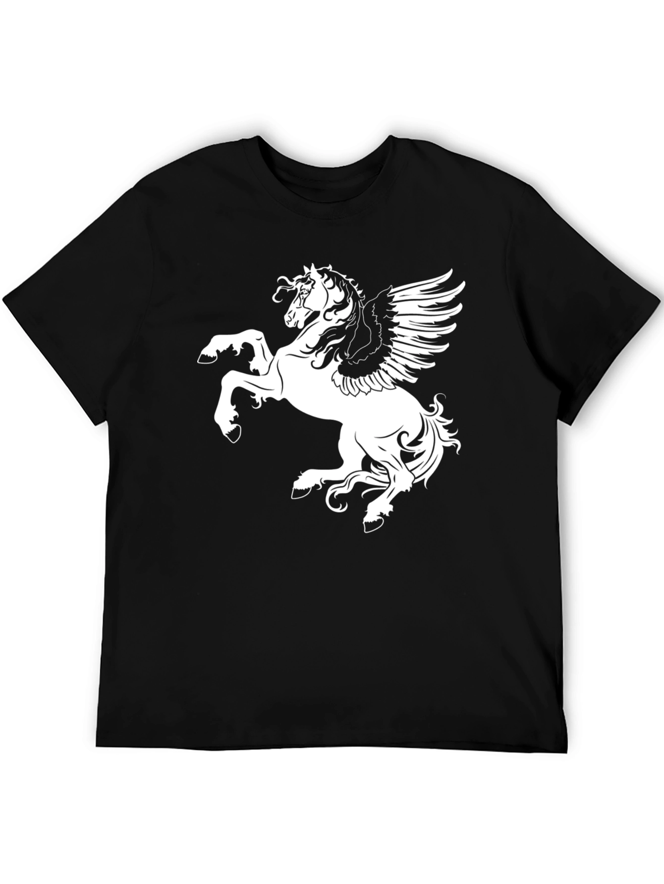 Pegasus Graphic Tee - Black Cotton