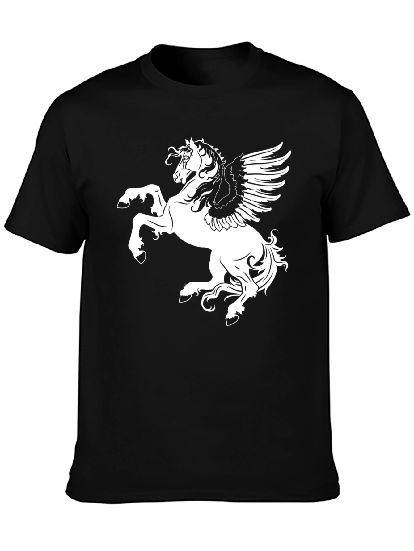Pegasus Graphic Tee - Black Cotton