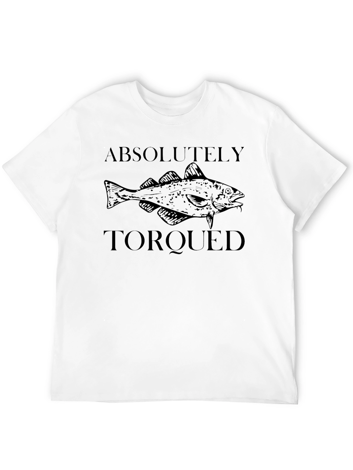 Absolutely Torqued Fish Graphic Tee - Black