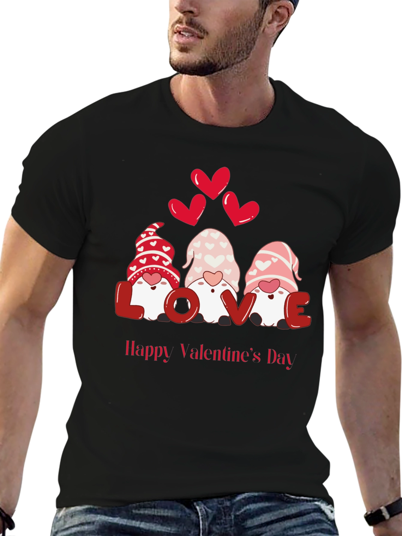 Valentines Day Gnomes Graphic Tee