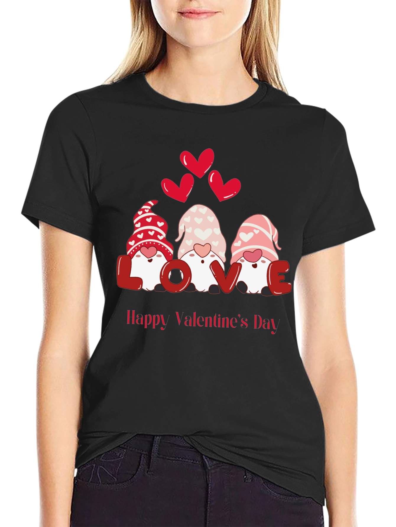 Valentines Day Gnomes Graphic Tee
