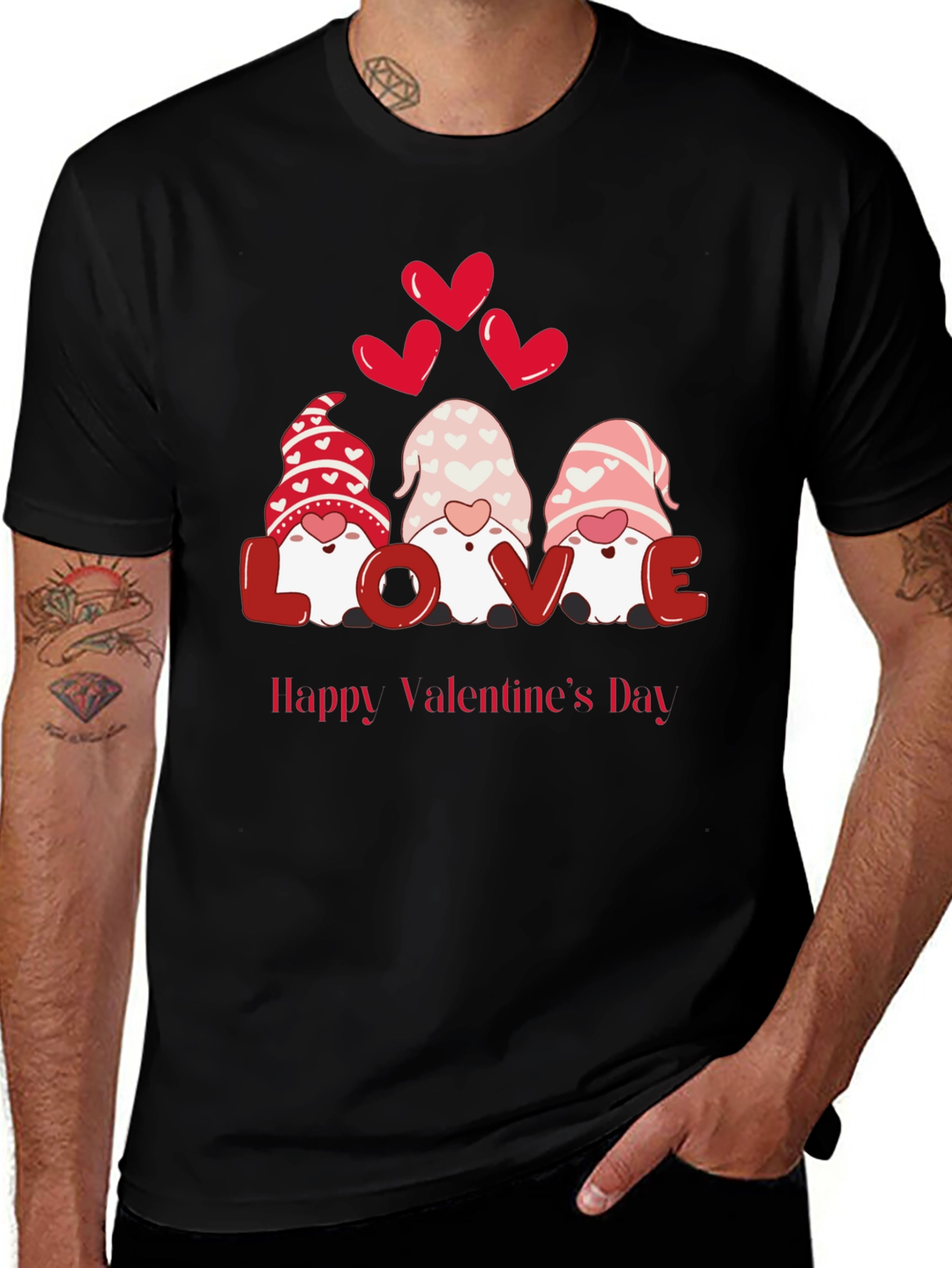 Valentines Day Gnomes Graphic Tee