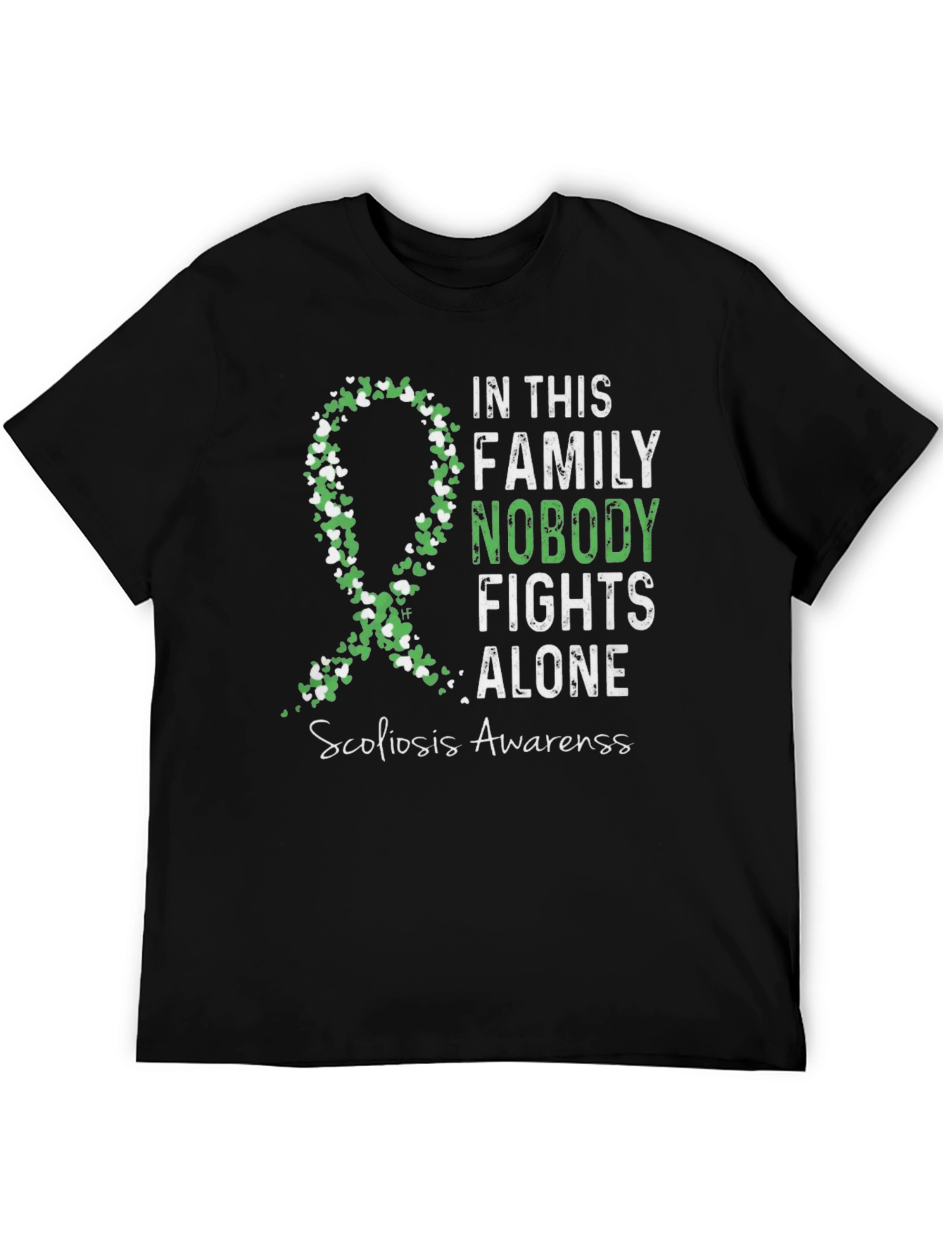 Scoliosis Awareness T-Shirt - Nobody Fights Alone