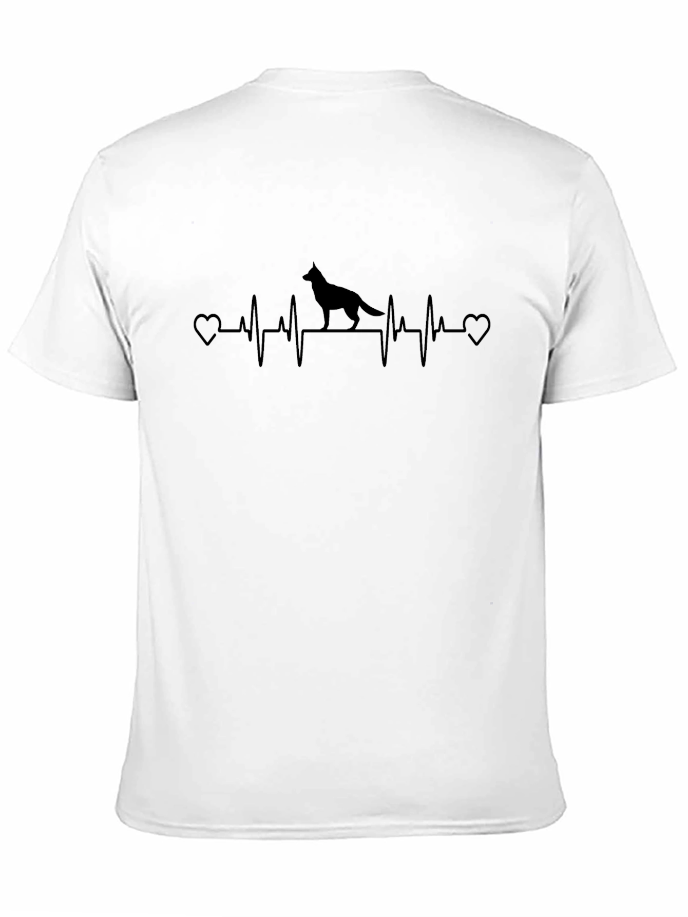 German Shepherd Heartbeat T-Shirt - Dog Lover Tee