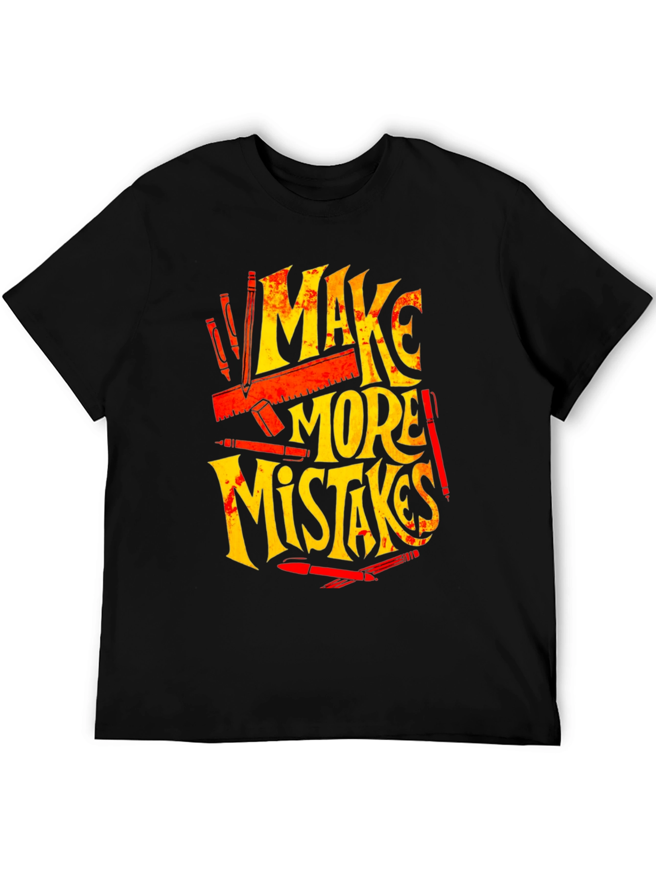 Make More Mistakes Graphic Tee - Black