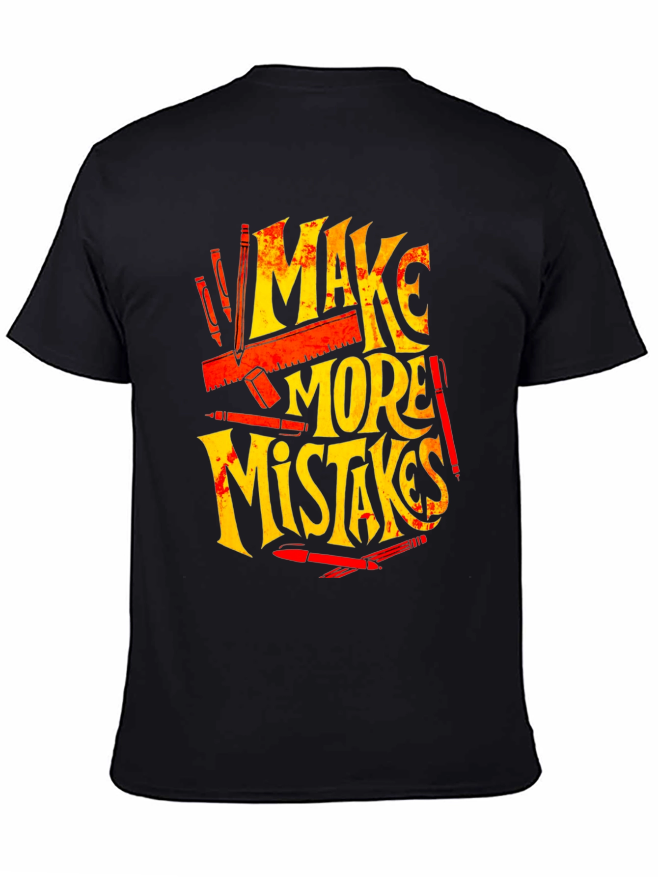 Make More Mistakes Graphic Tee - Black