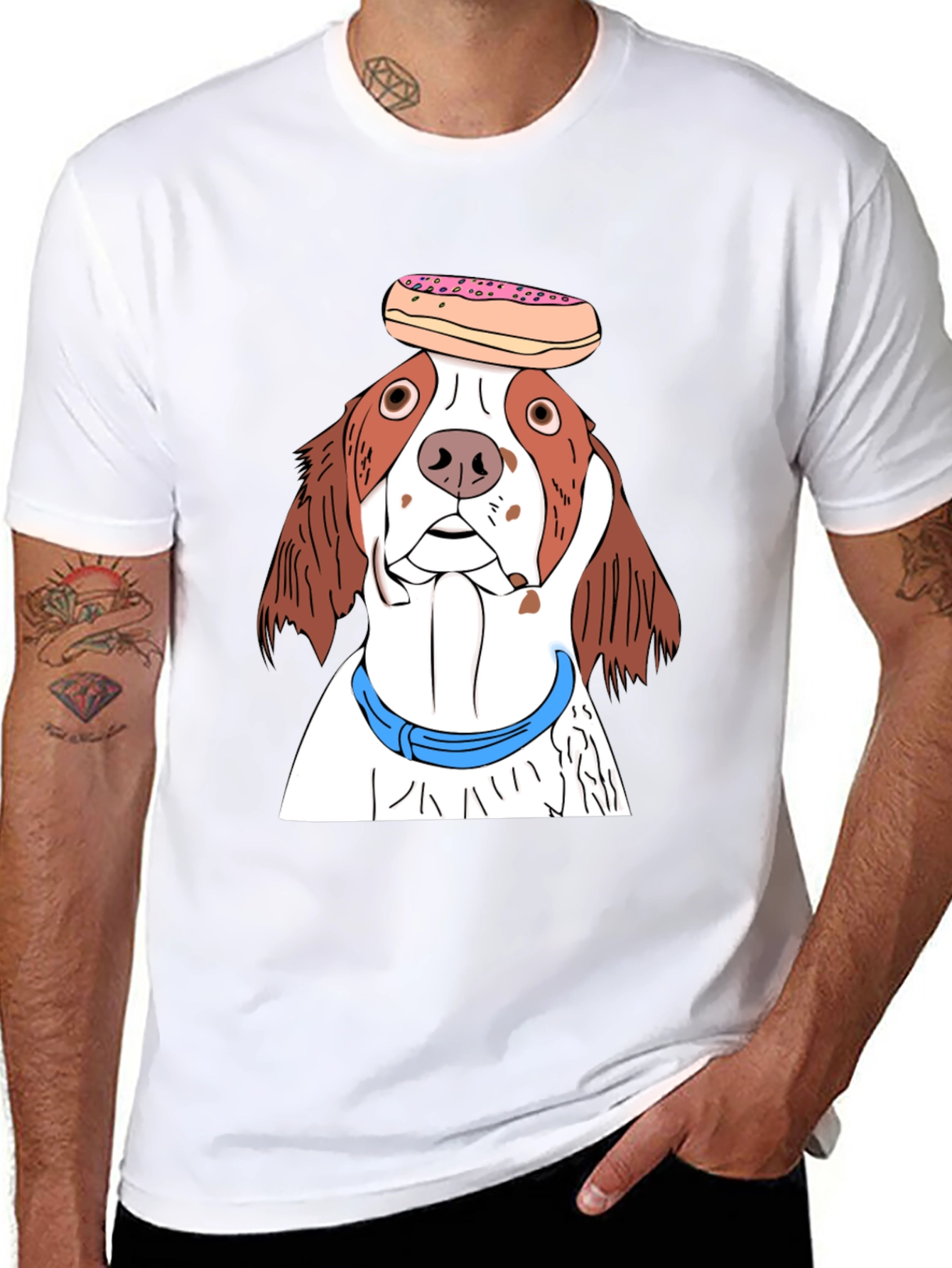 Dog with Donut T-Shirt