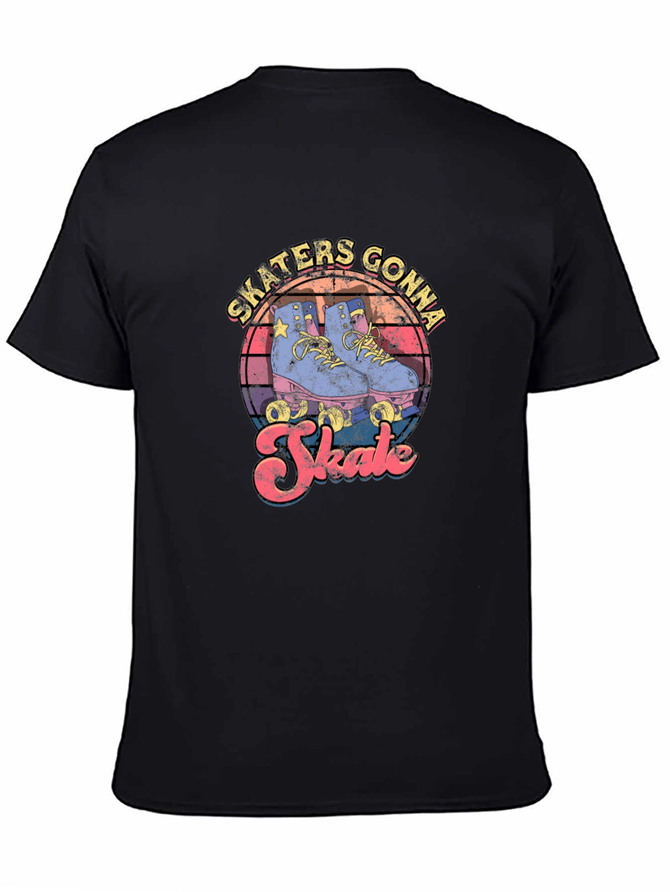 Skaters Gonna Skate Retro Roller Skate T-Shirt