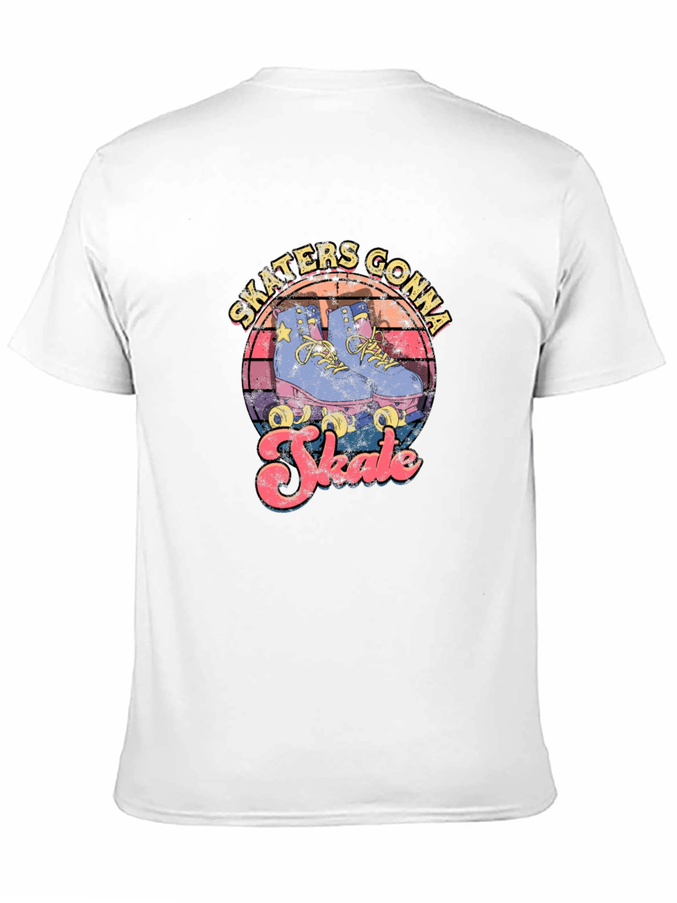 Skaters Gonna Skate Retro Roller Skate T-Shirt