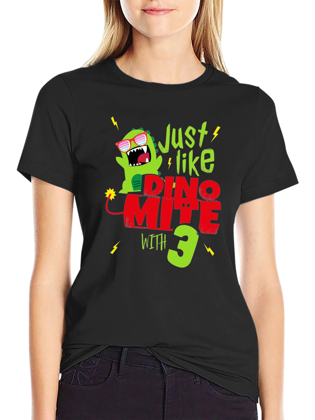Dino-Mite 3rd Birthday T-Shirt - Fun Dinosaur Tee!