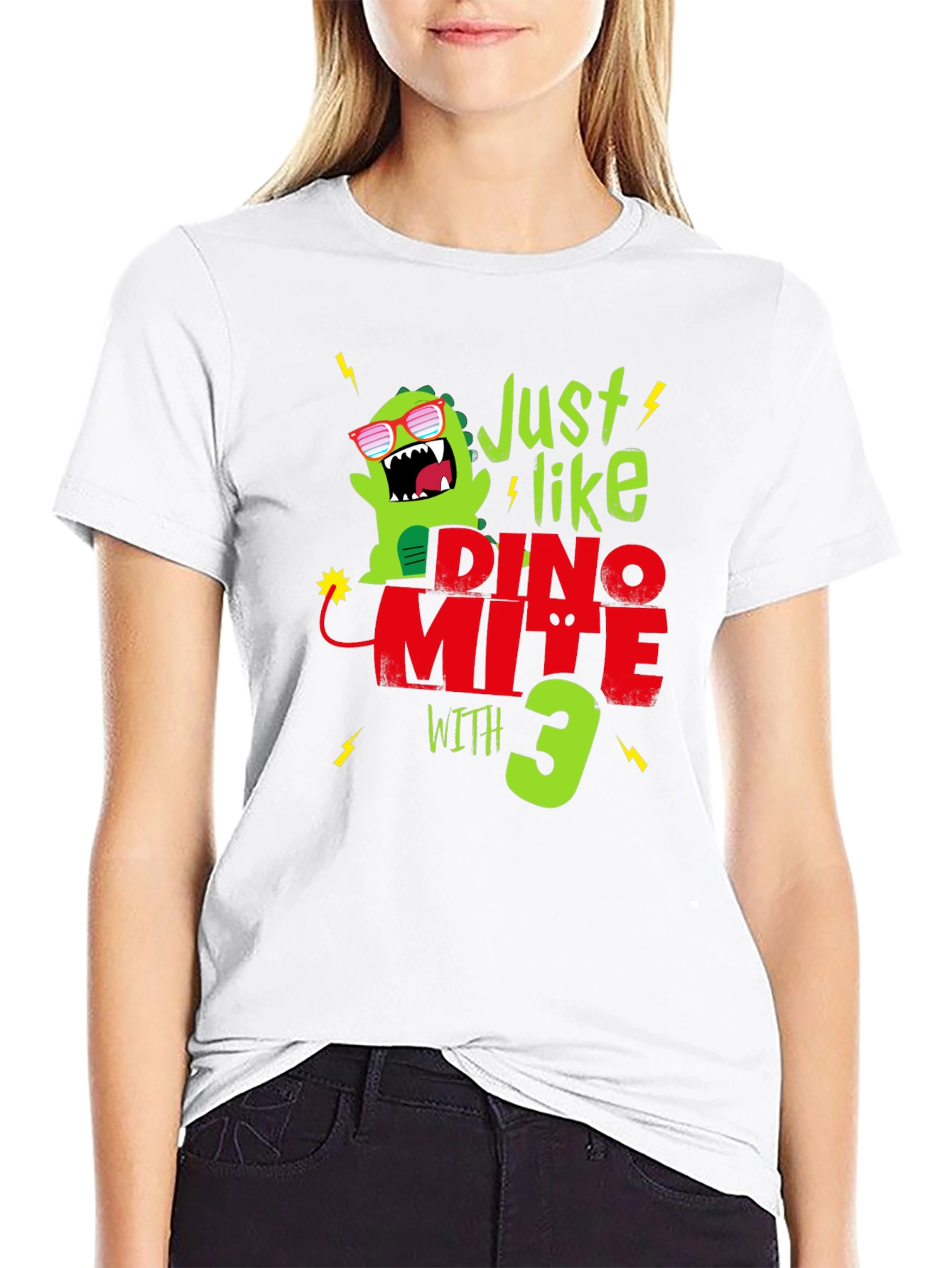 Dino-Mite 3rd Birthday T-Shirt - Fun Dinosaur Tee!