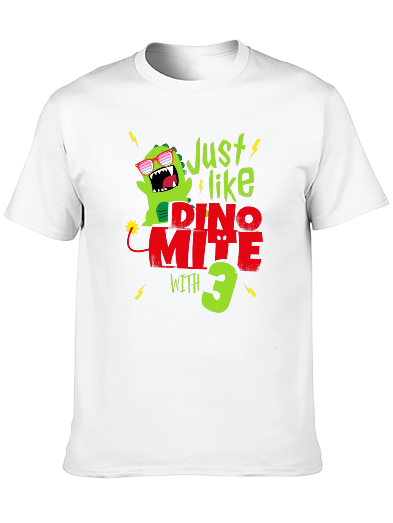 Dino-Mite 3rd Birthday T-Shirt - Fun Dinosaur Tee!