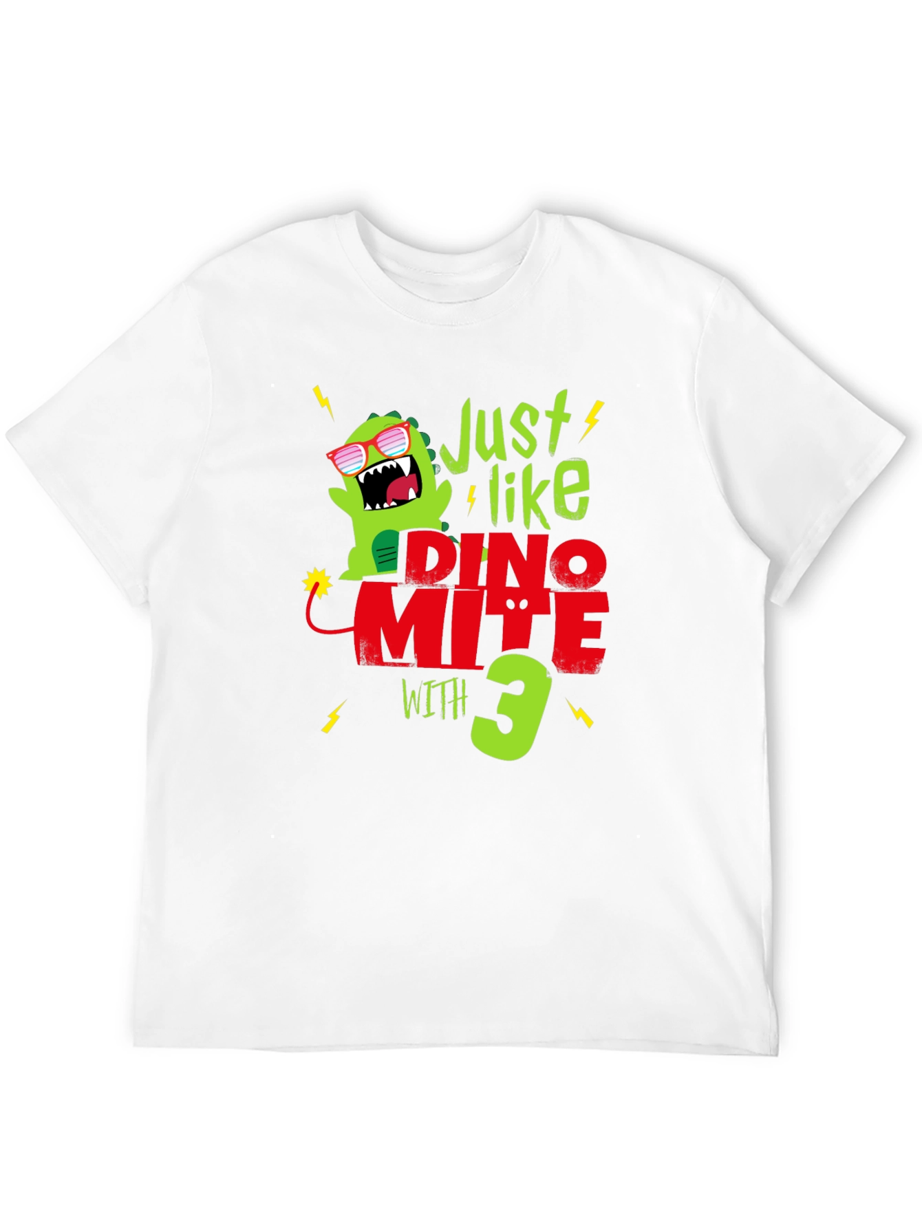 Dino-Mite 3rd Birthday T-Shirt - Fun Dinosaur Tee!