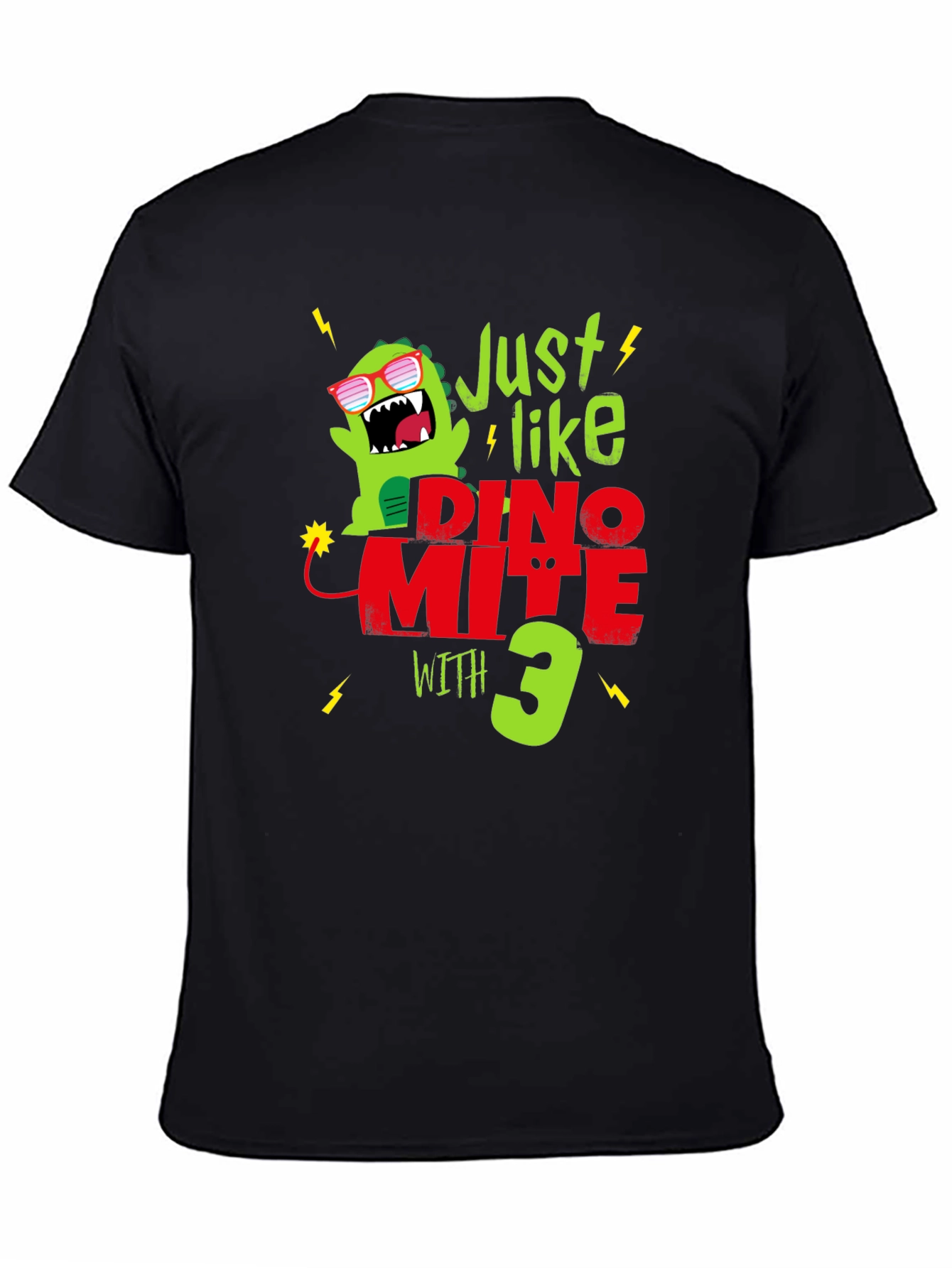 Dino-Mite 3rd Birthday T-Shirt - Fun Dinosaur Tee!
