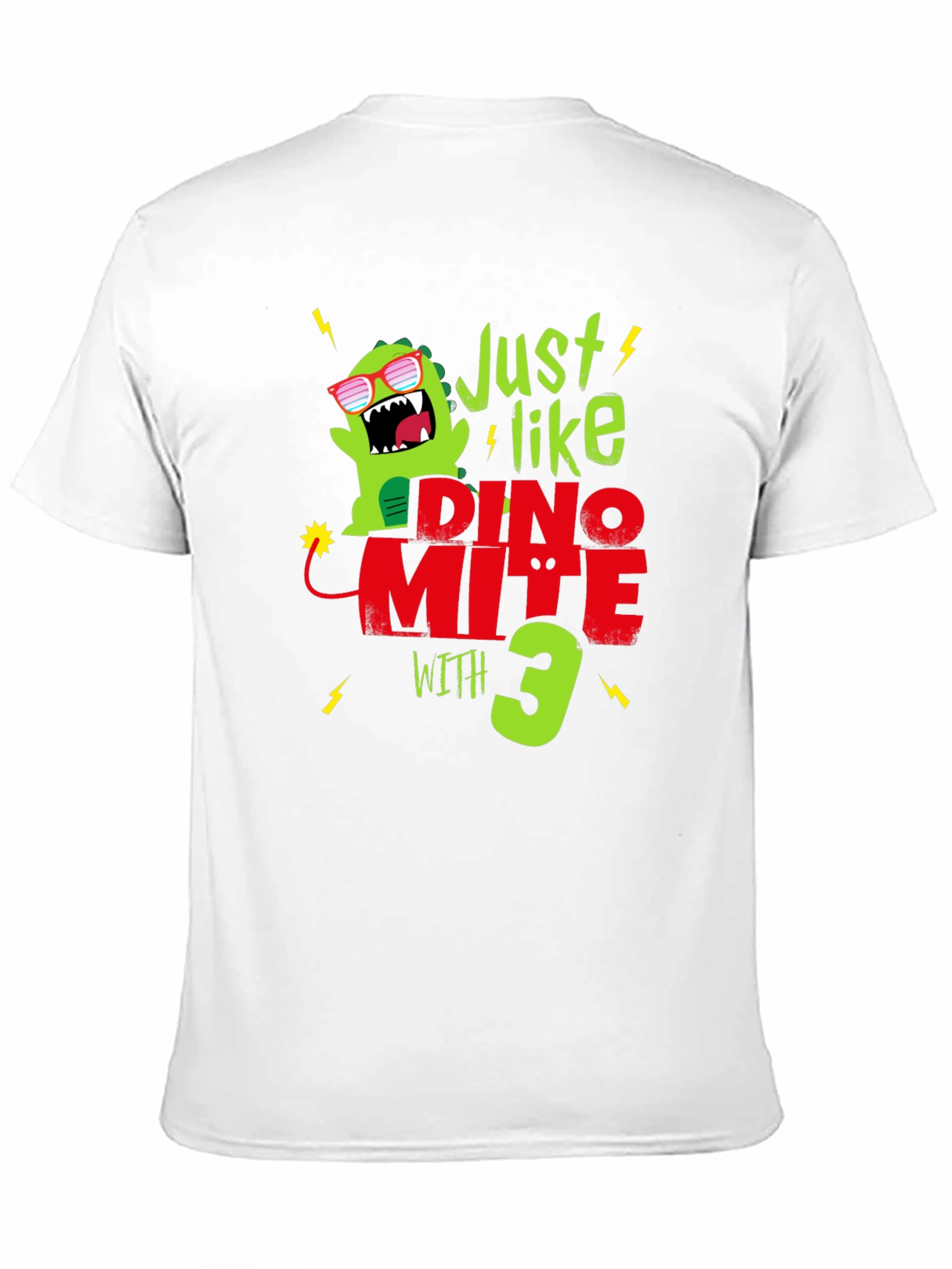 Dino-Mite 3rd Birthday T-Shirt - Fun Dinosaur Tee!