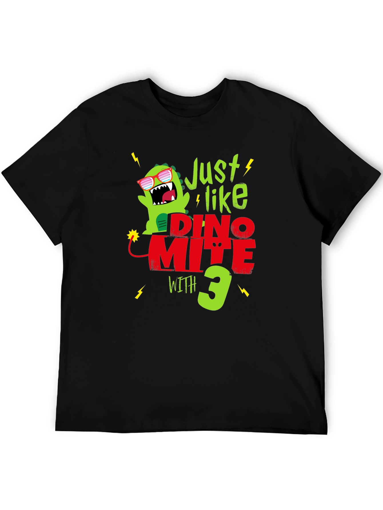 Dino-Mite 3rd Birthday T-Shirt - Fun Dinosaur Tee!