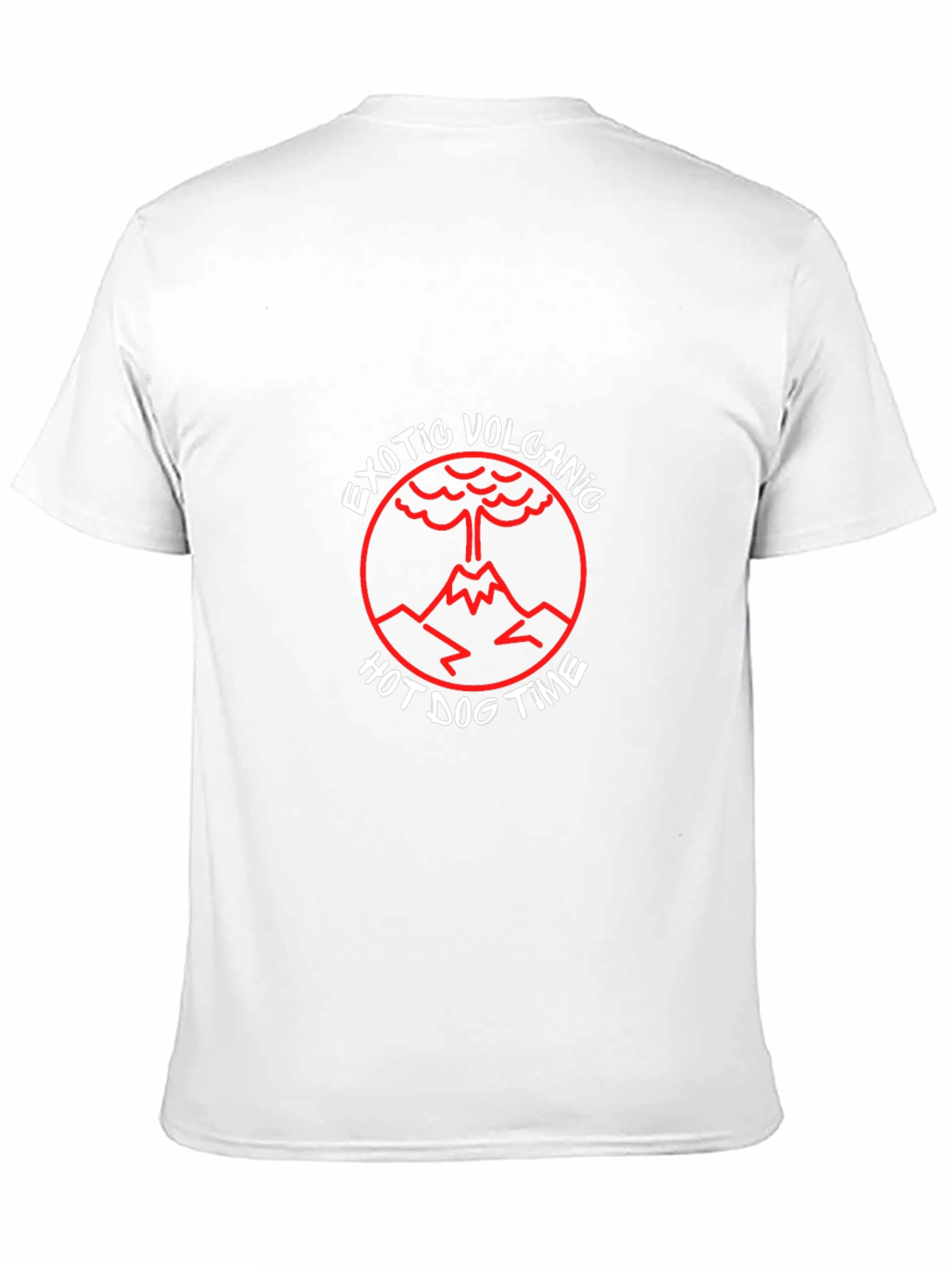 Exotic Volcanic Hot Dog Time Black T-Shirt