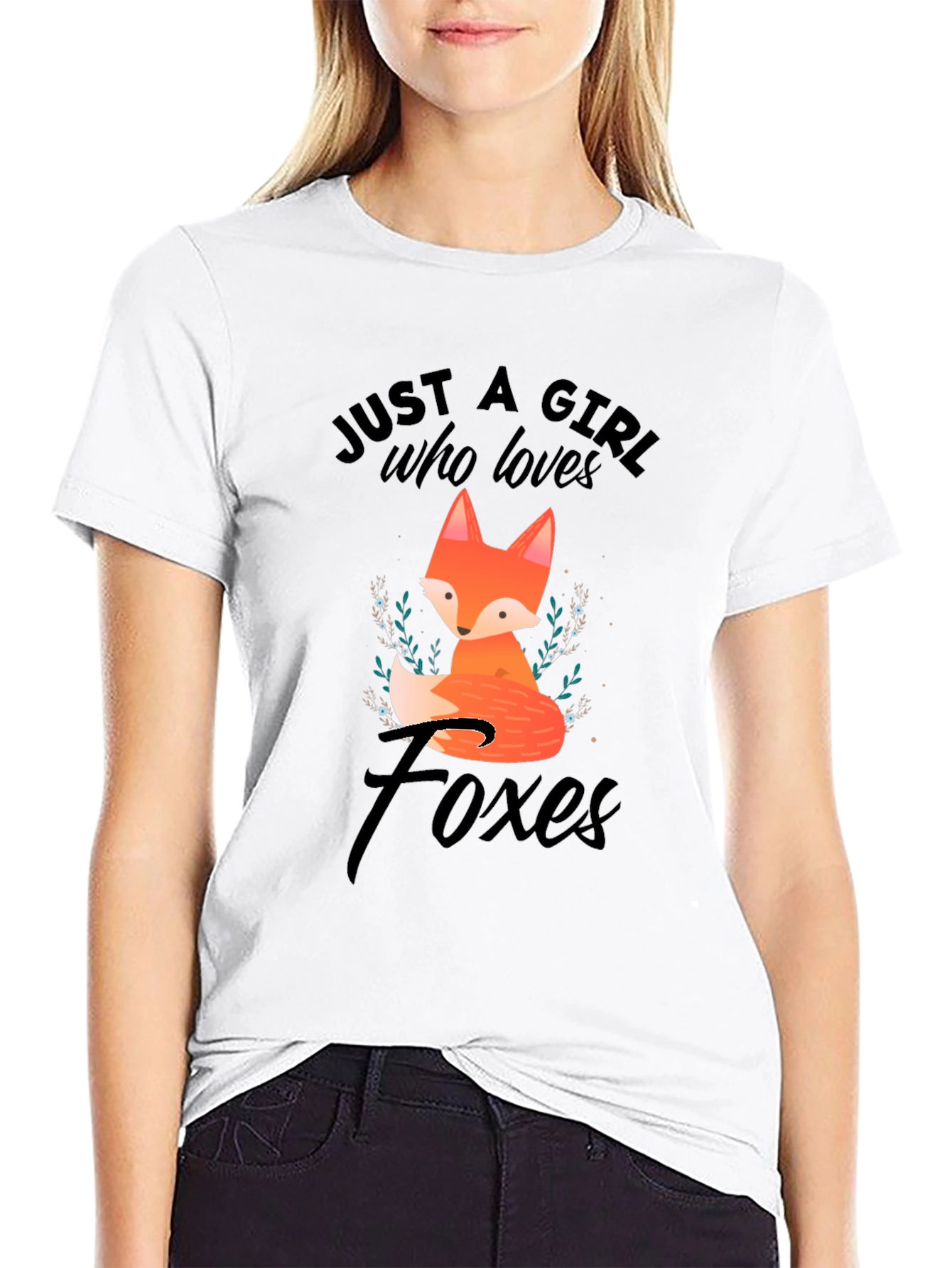 Just a Girl Who Loves Foxes T-Shirt