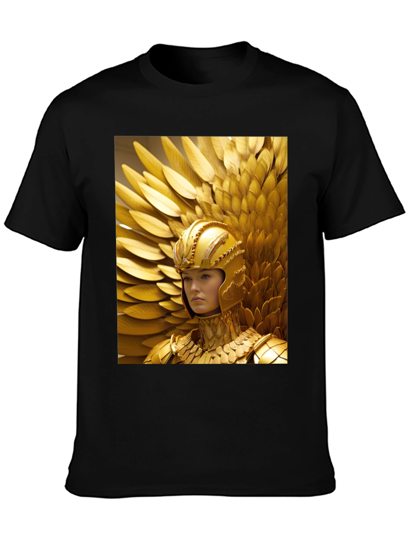 Golden Warrior T-Shirt - Bold Graphic Tee