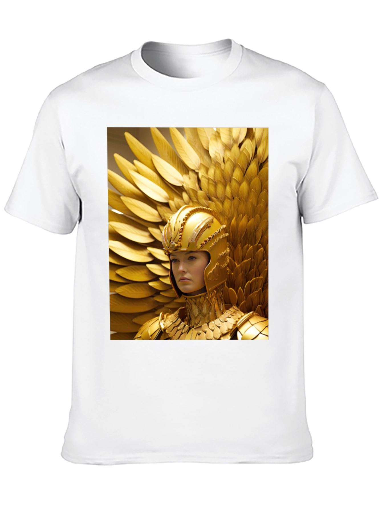 Golden Warrior T-Shirt - Bold Graphic Tee