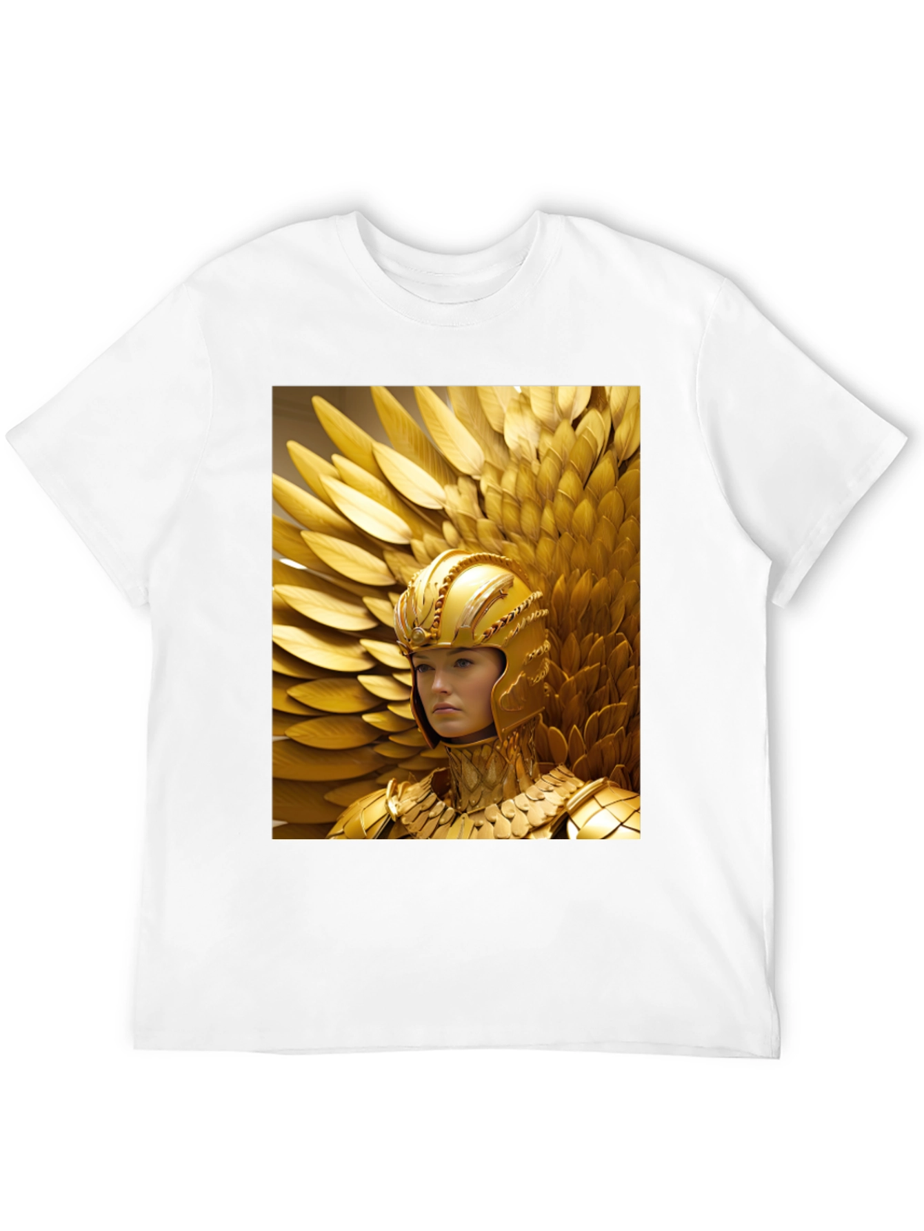 Golden Warrior T-Shirt - Bold Graphic Tee