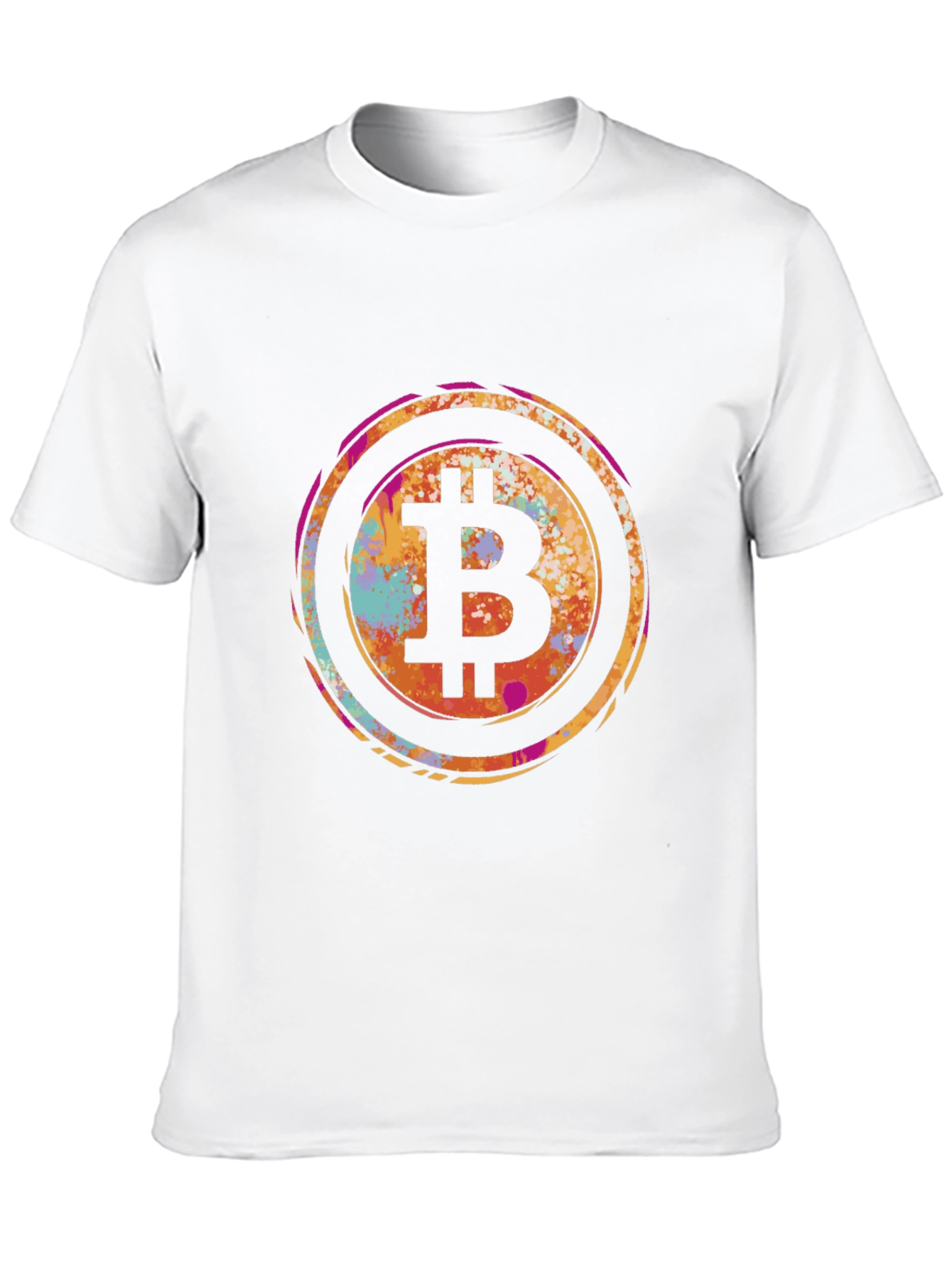 Bitcoin Art Mens Graphic Tee - Black