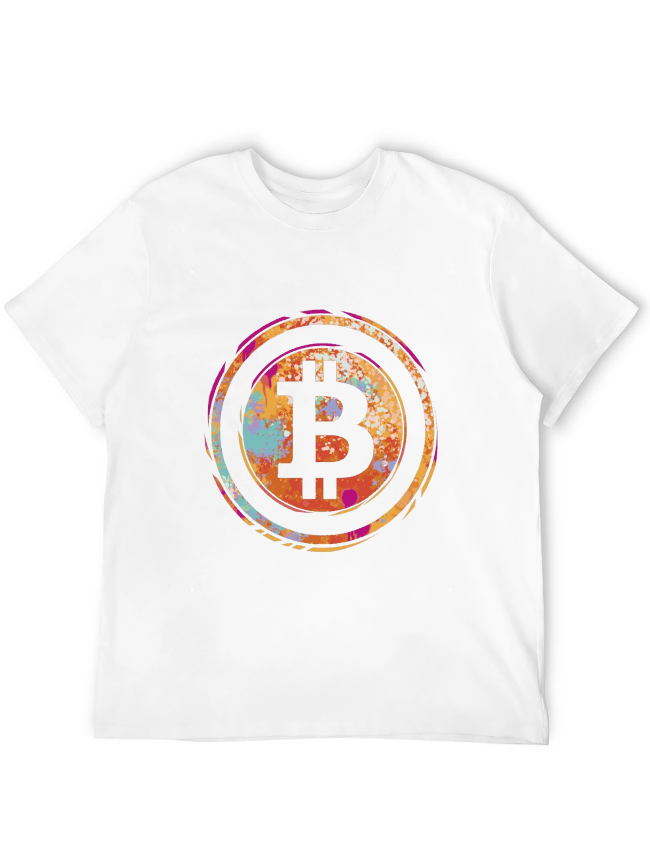 Bitcoin Art Mens Graphic Tee - Black