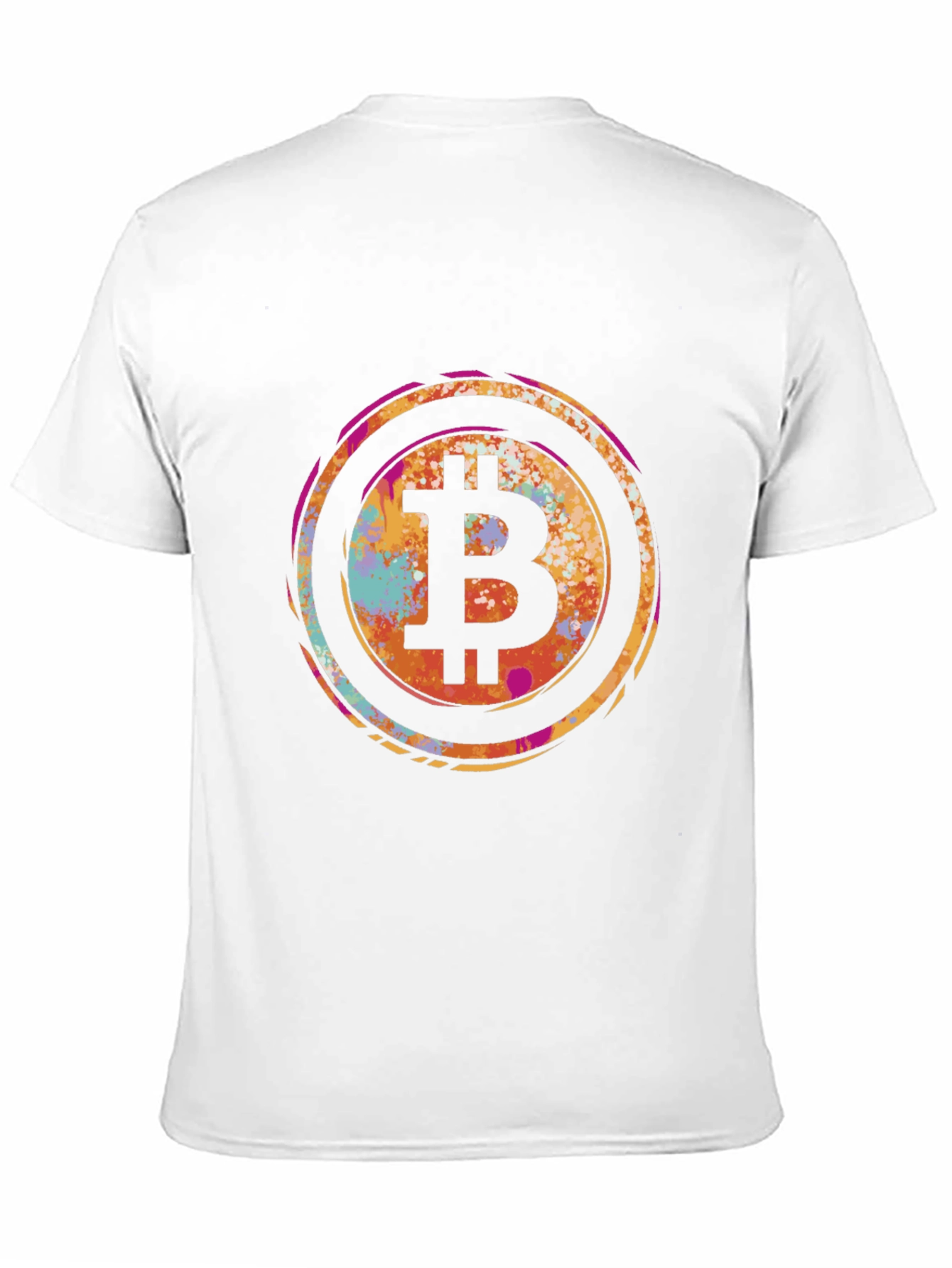 Bitcoin Art Mens Graphic Tee - Black