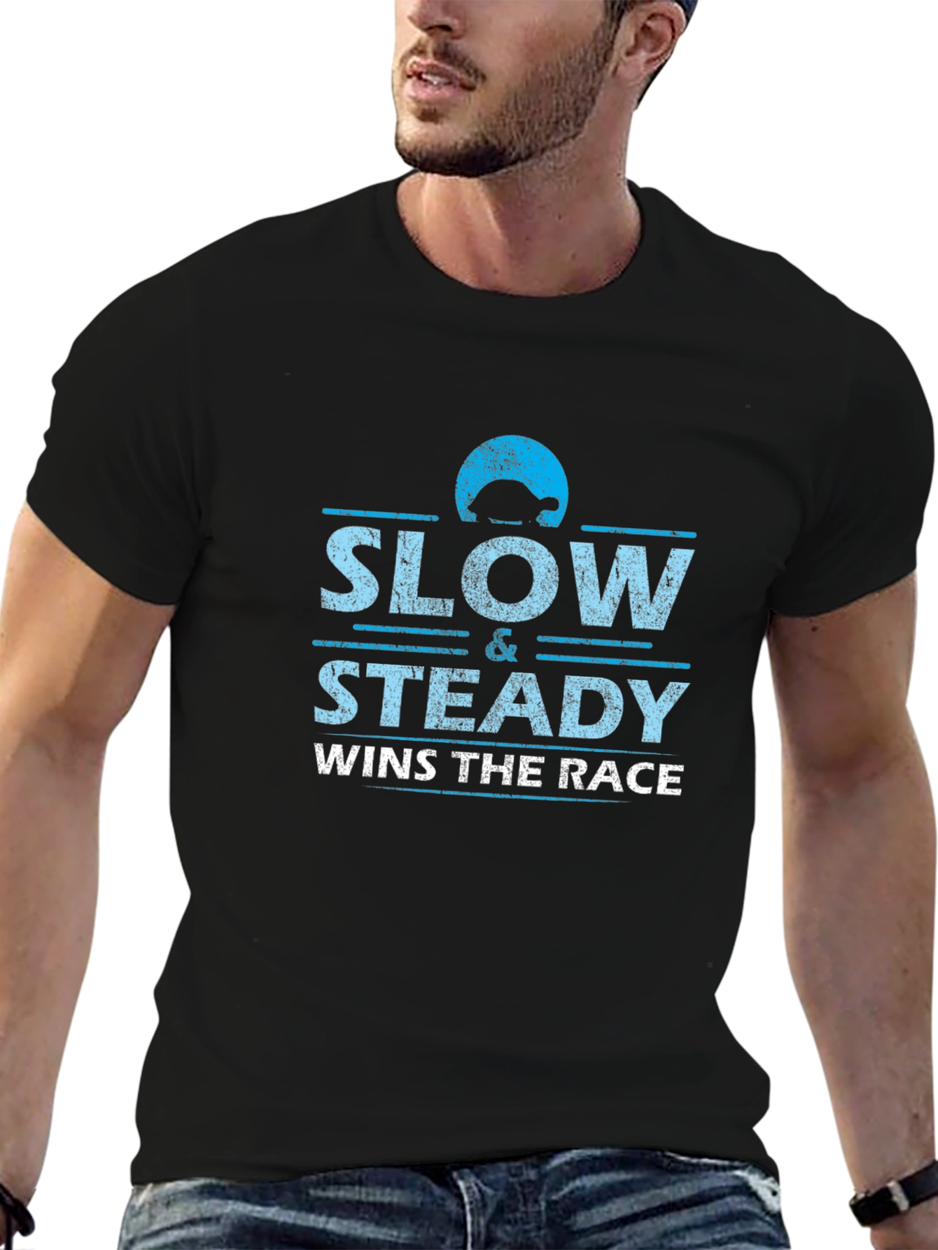 Slow & Steady Wins the Race Black T-Shirt