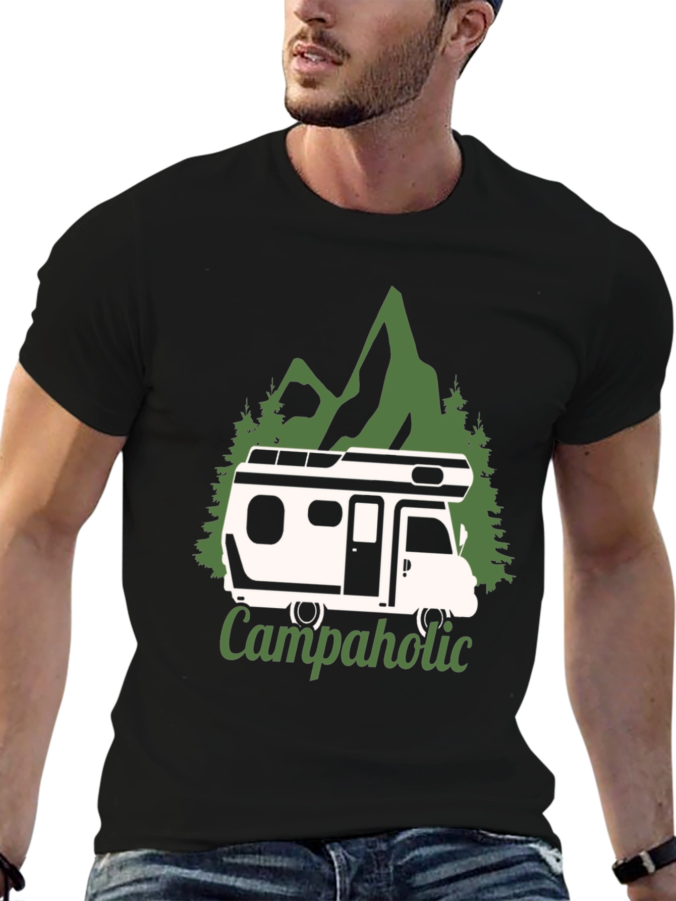 Campaholic T-Shirt - Camping RV Graphic Tee