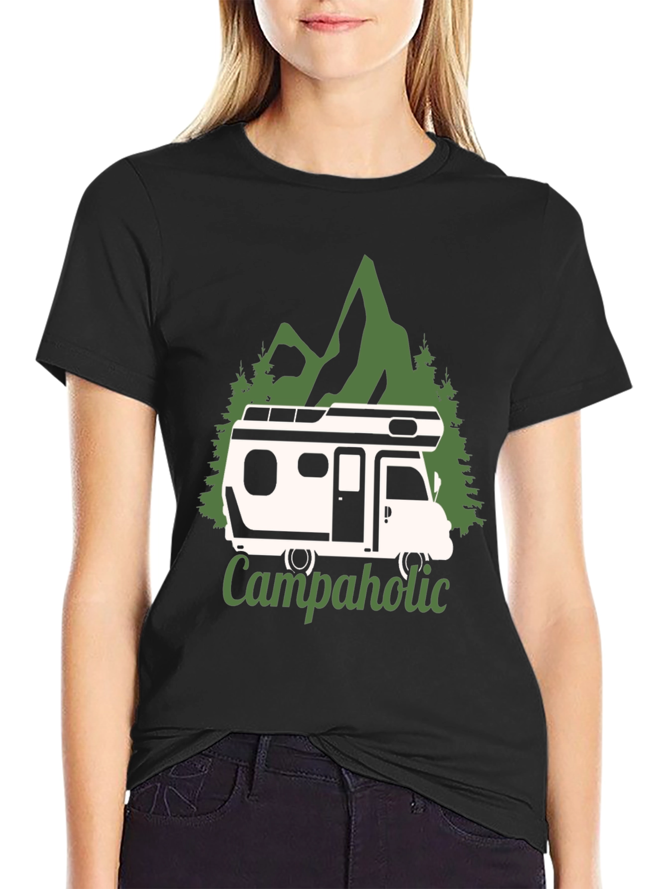 Campaholic T-Shirt - Camping RV Graphic Tee