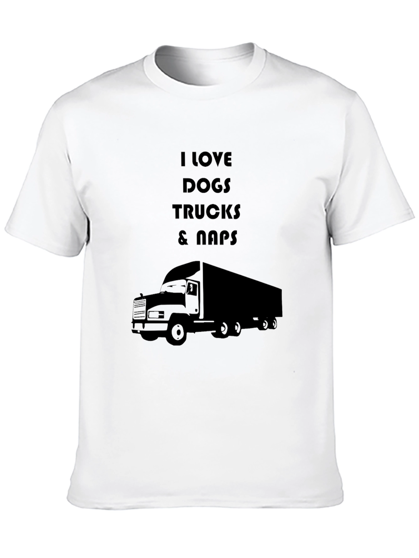 I Love Dogs Trucks & Naps Graphic T-Shirt