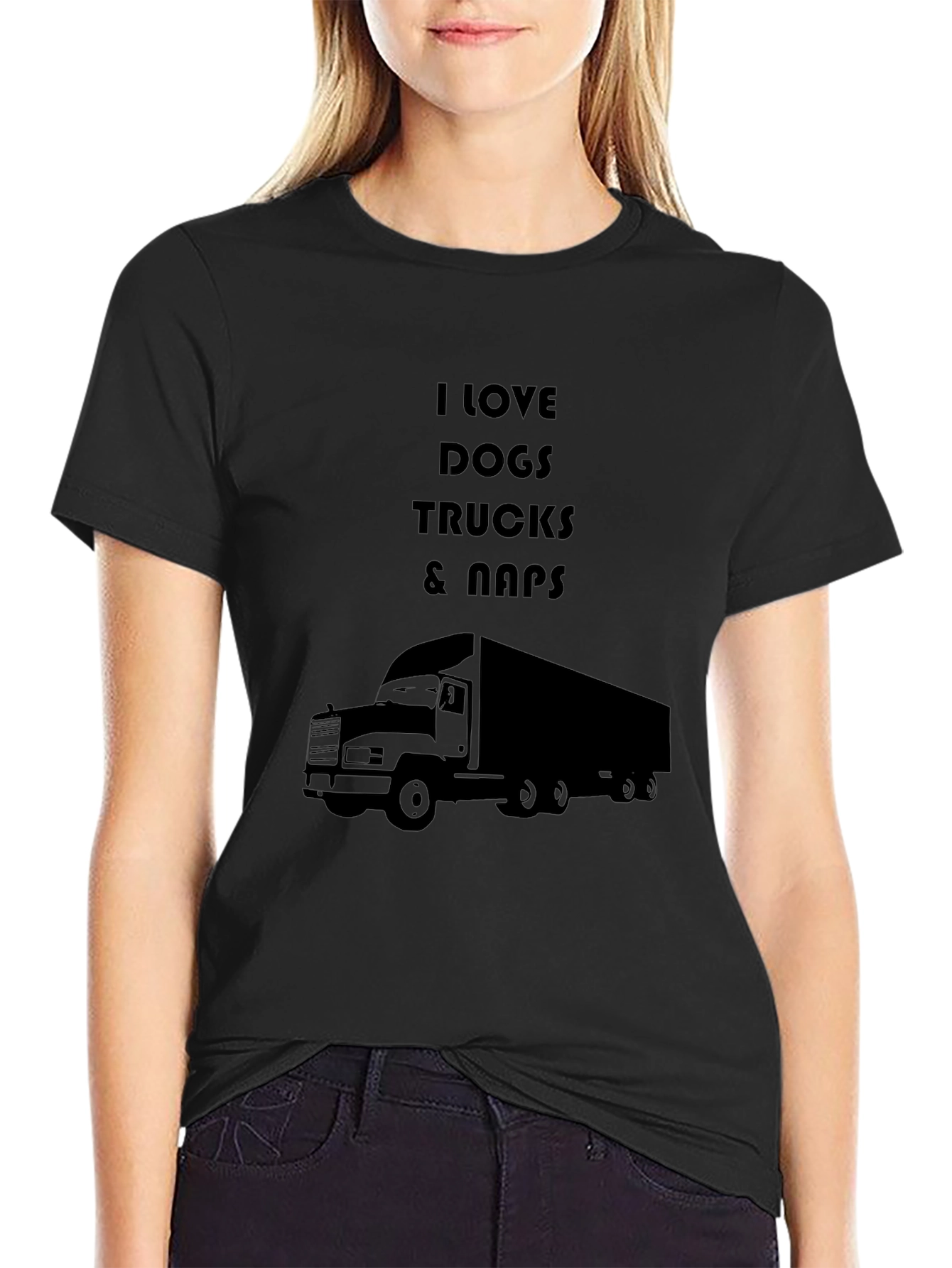I Love Dogs Trucks & Naps Graphic T-Shirt