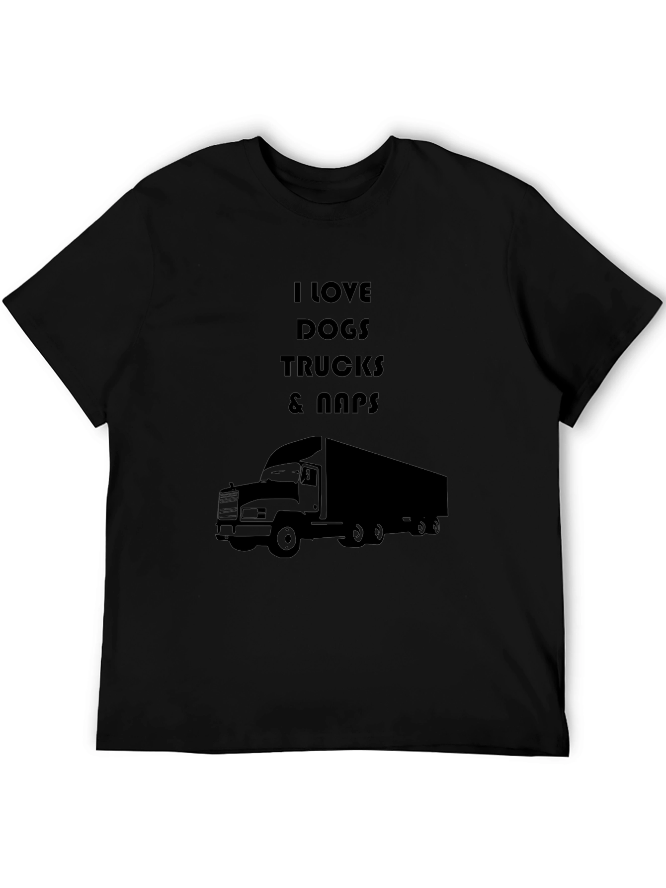 I Love Dogs Trucks & Naps Graphic T-Shirt