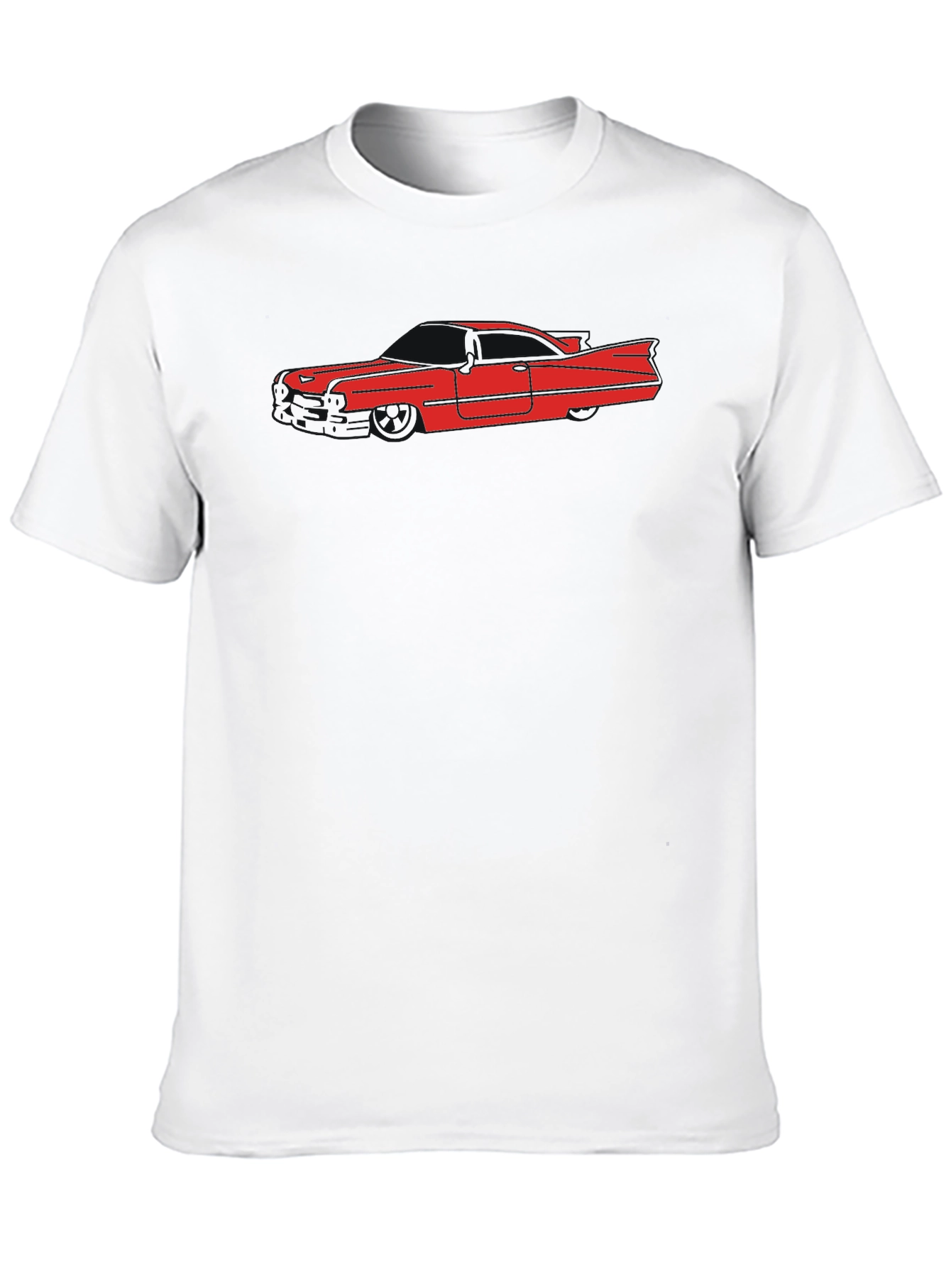 Classic Car Silhouette T-Shirt - Black