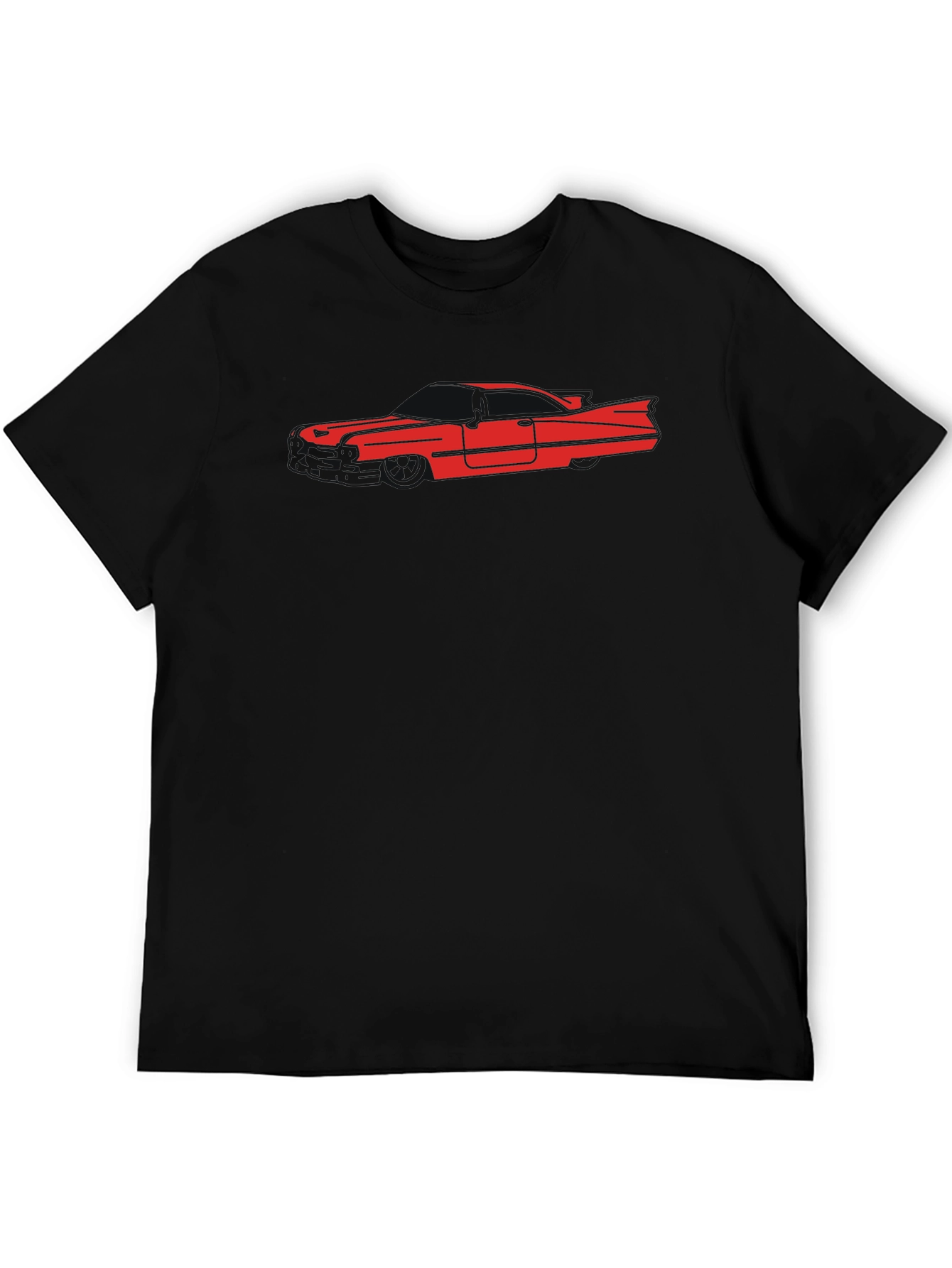 Classic Car Silhouette T-Shirt - Black