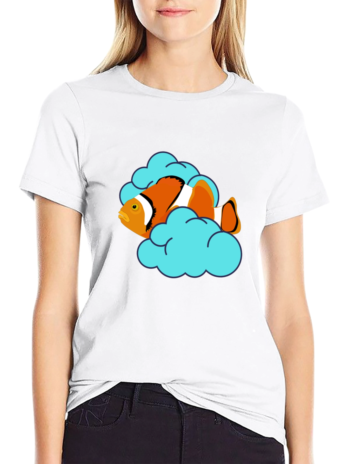 Clownfish Cloud T-Shirt - Unique Graphic Tee