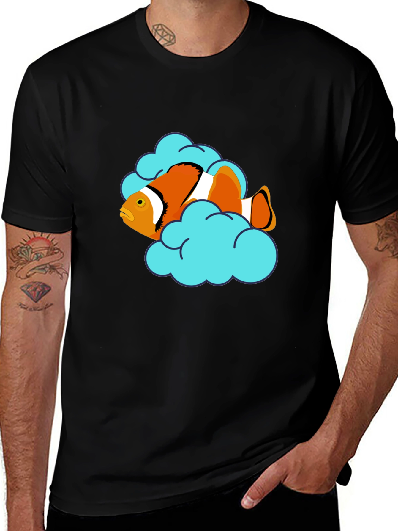 Clownfish Cloud T-Shirt - Unique Graphic Tee