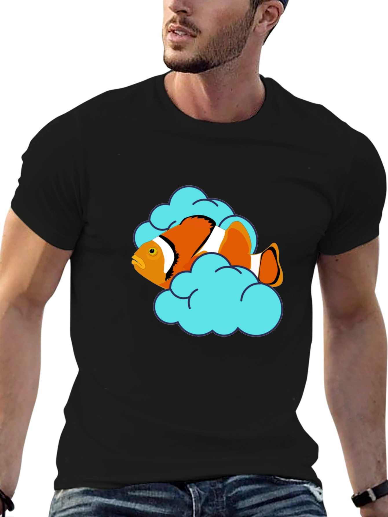 Clownfish Cloud T-Shirt - Unique Graphic Tee