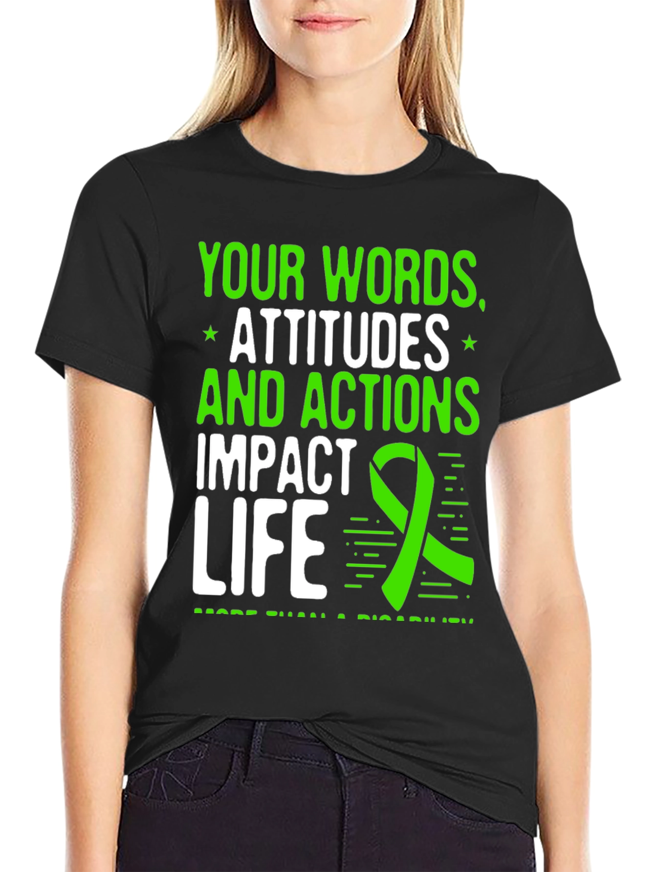 Impact Life T-Shirt - Words Attitudes Actions Matter
